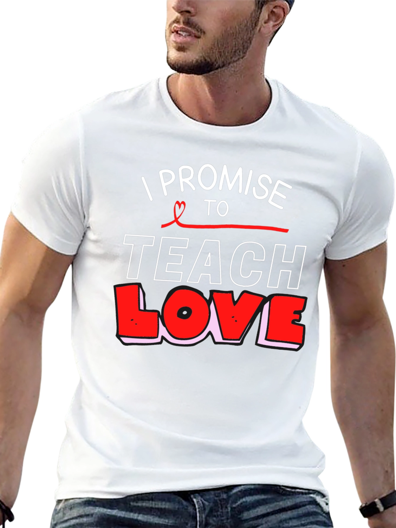 I Promise to Teach Love Black T-Shirt