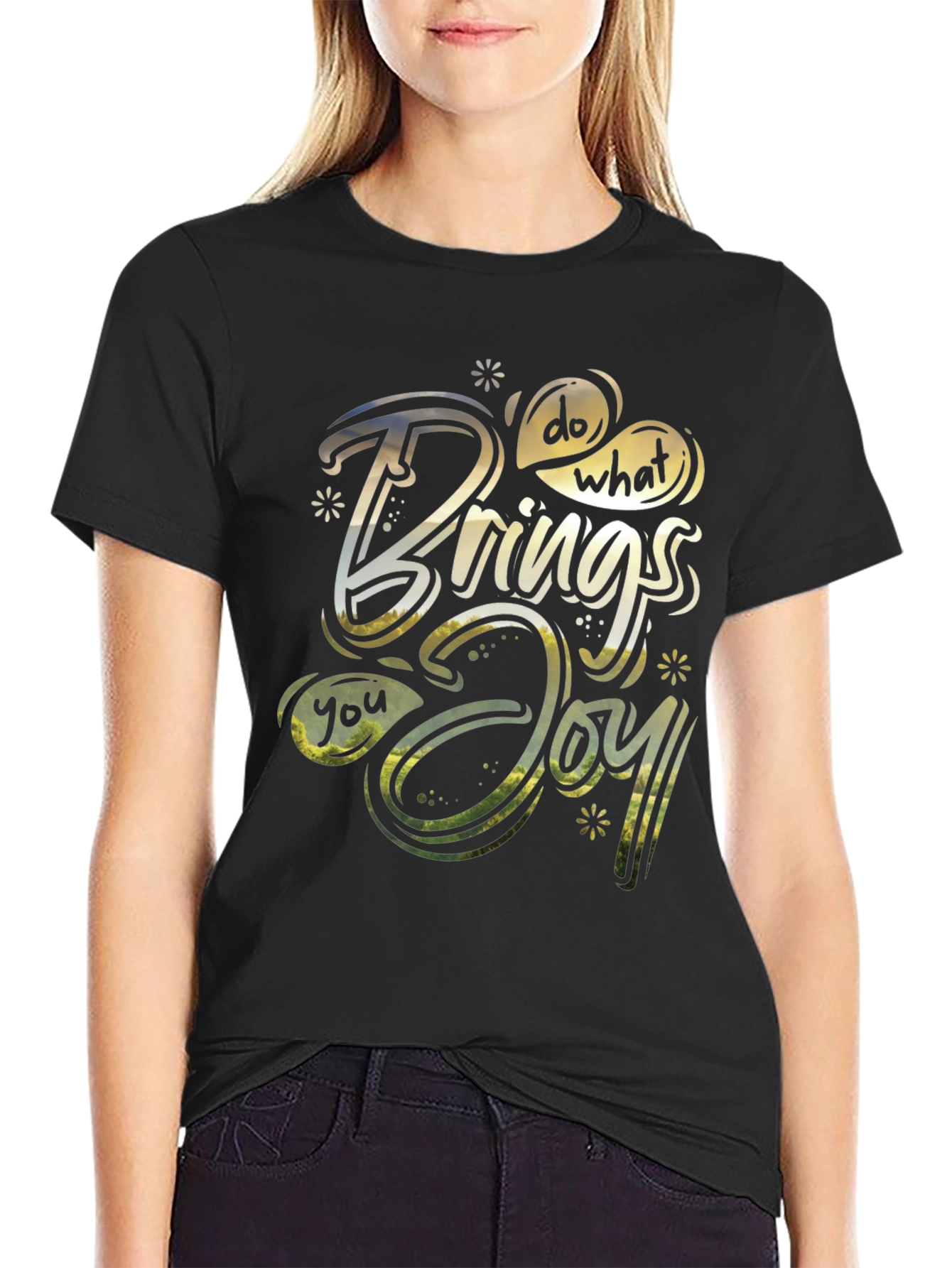 Do What Brings You Joy Black T-Shirt