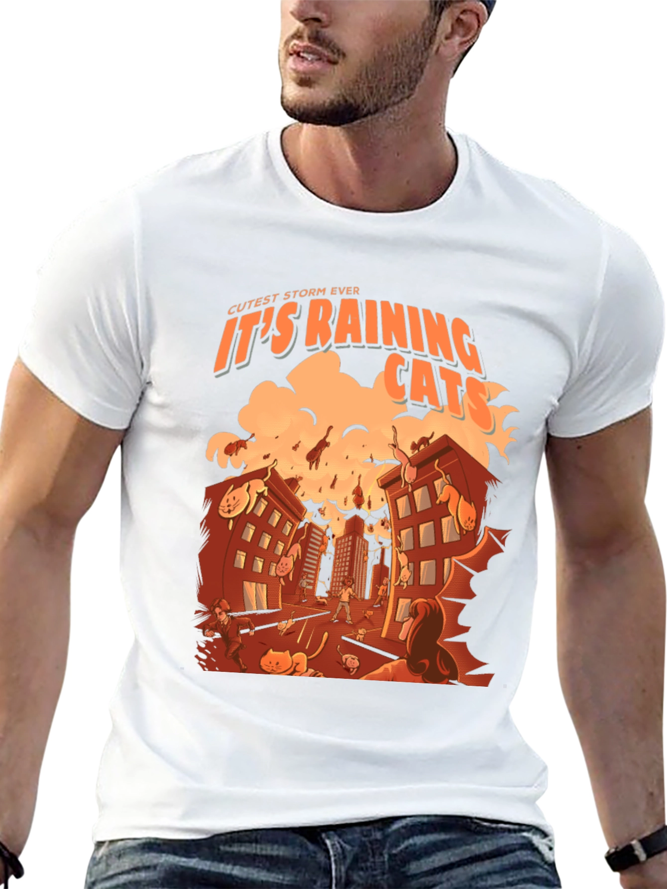 Raining Cats T-Shirt - Cutest Storm Ever