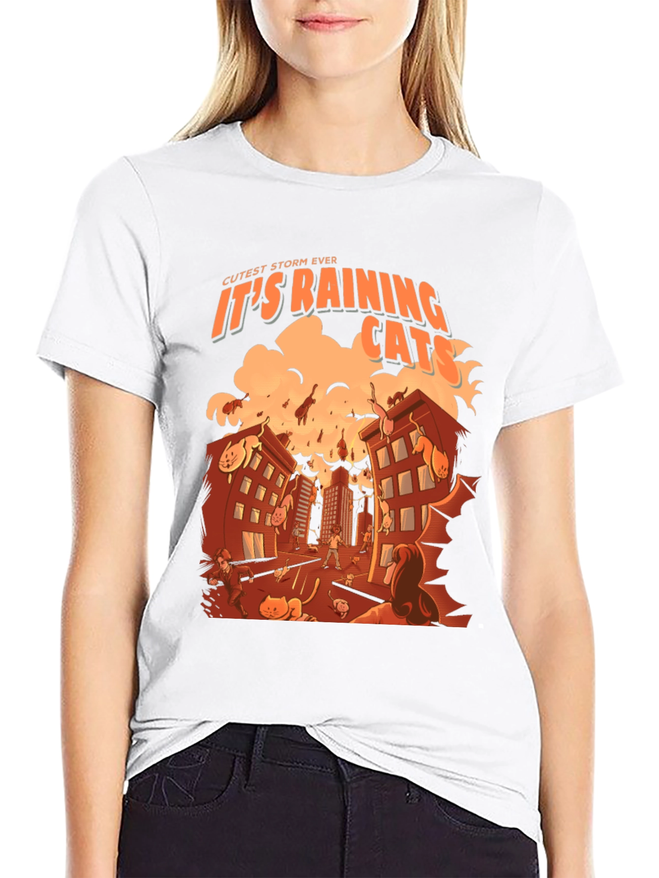Raining Cats T-Shirt - Cutest Storm Ever