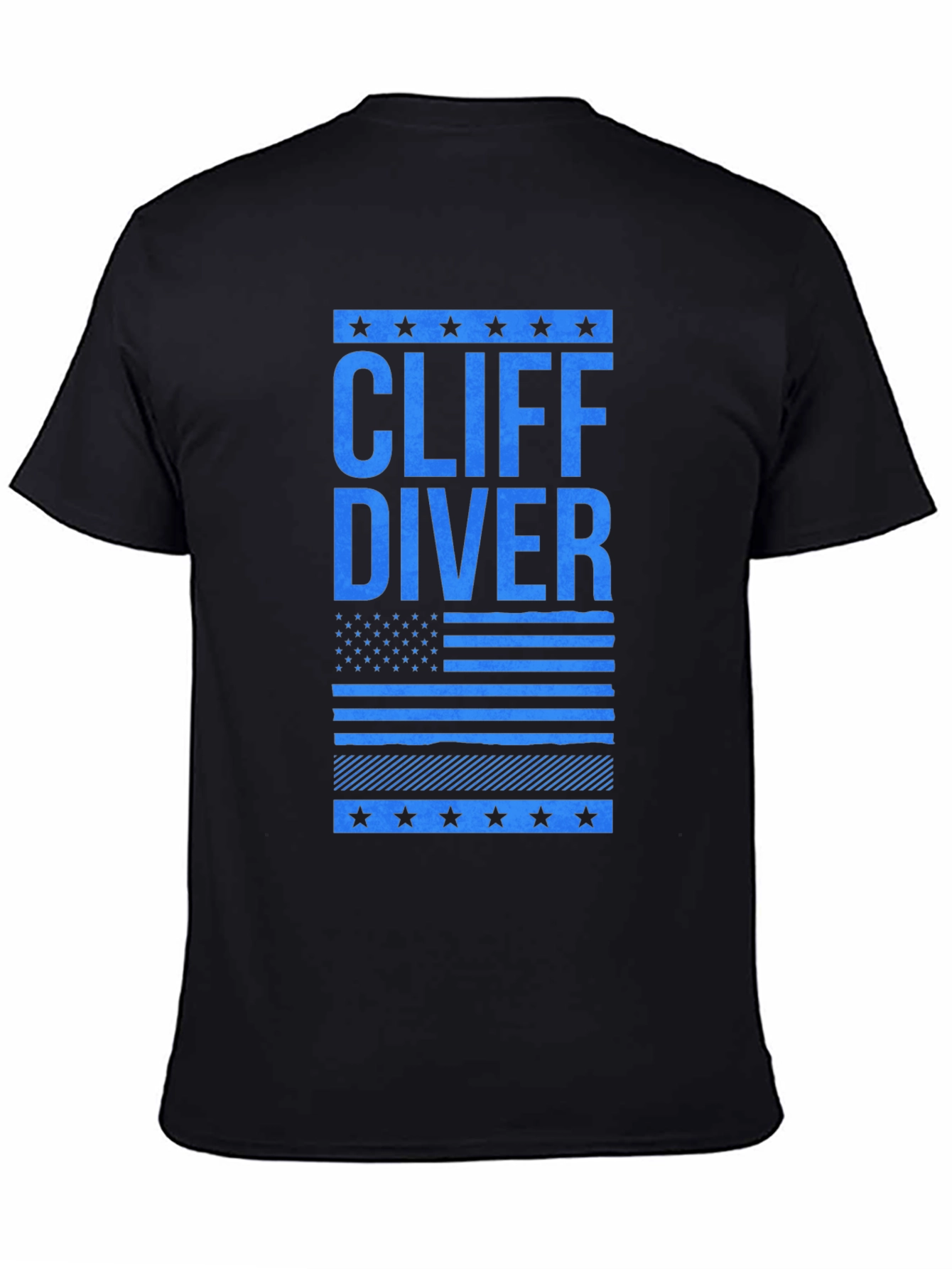 Cliff Diver Graphic Tee - Patriotic Design