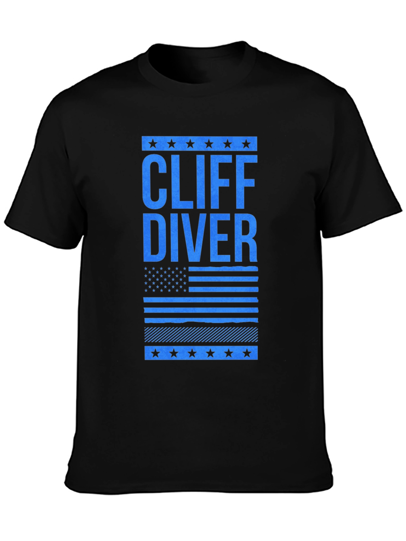Cliff Diver Graphic Tee - Patriotic Design