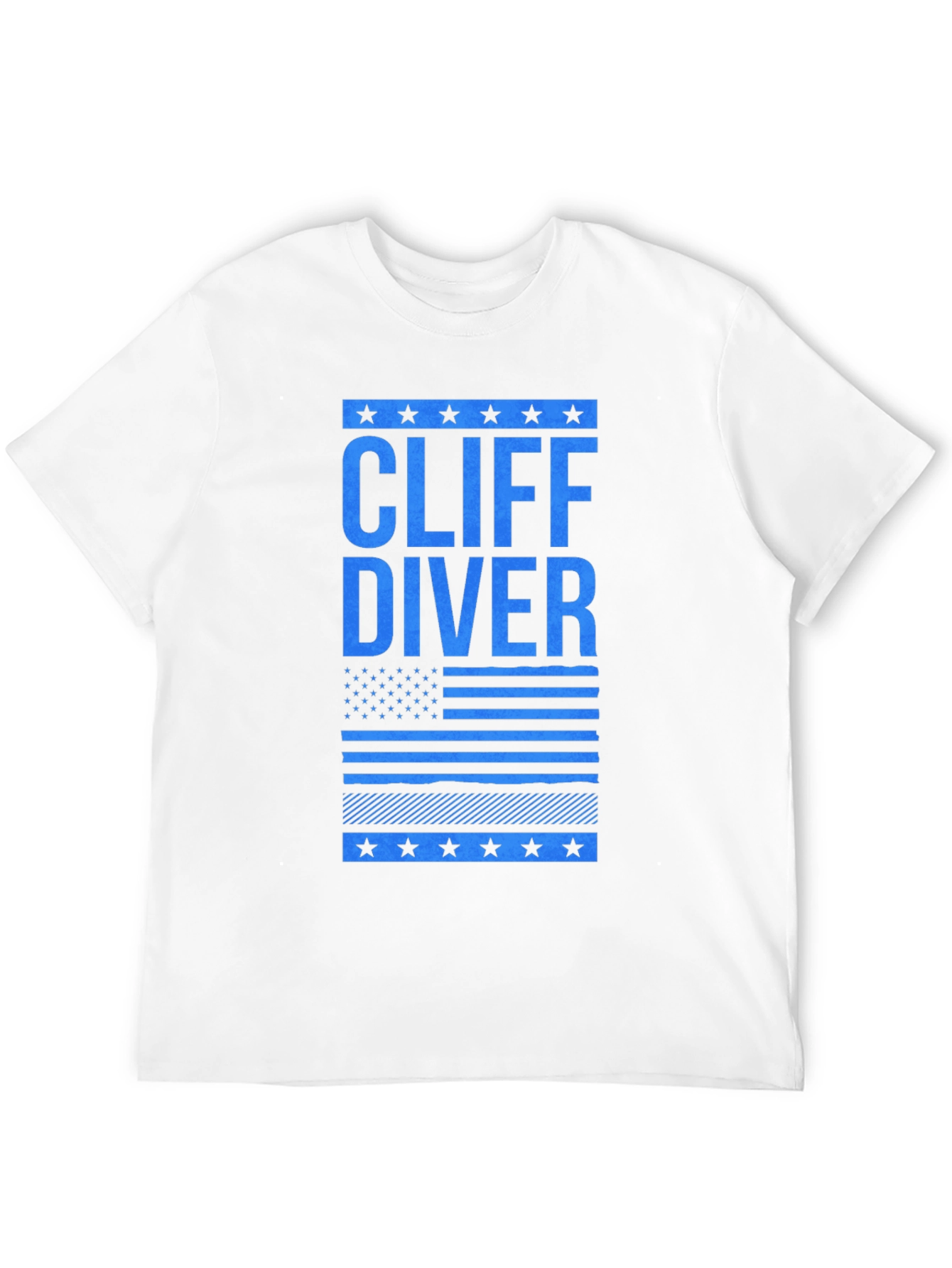 Cliff Diver Graphic Tee - Patriotic Design
