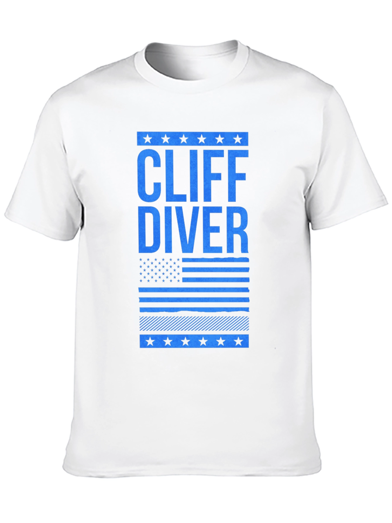 Cliff Diver Graphic Tee - Patriotic Design