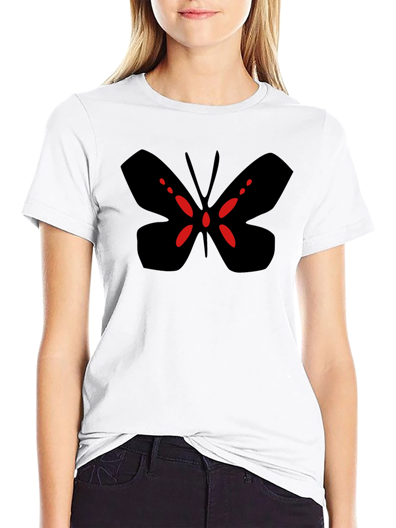 Black Butterfly Graphic Tee
