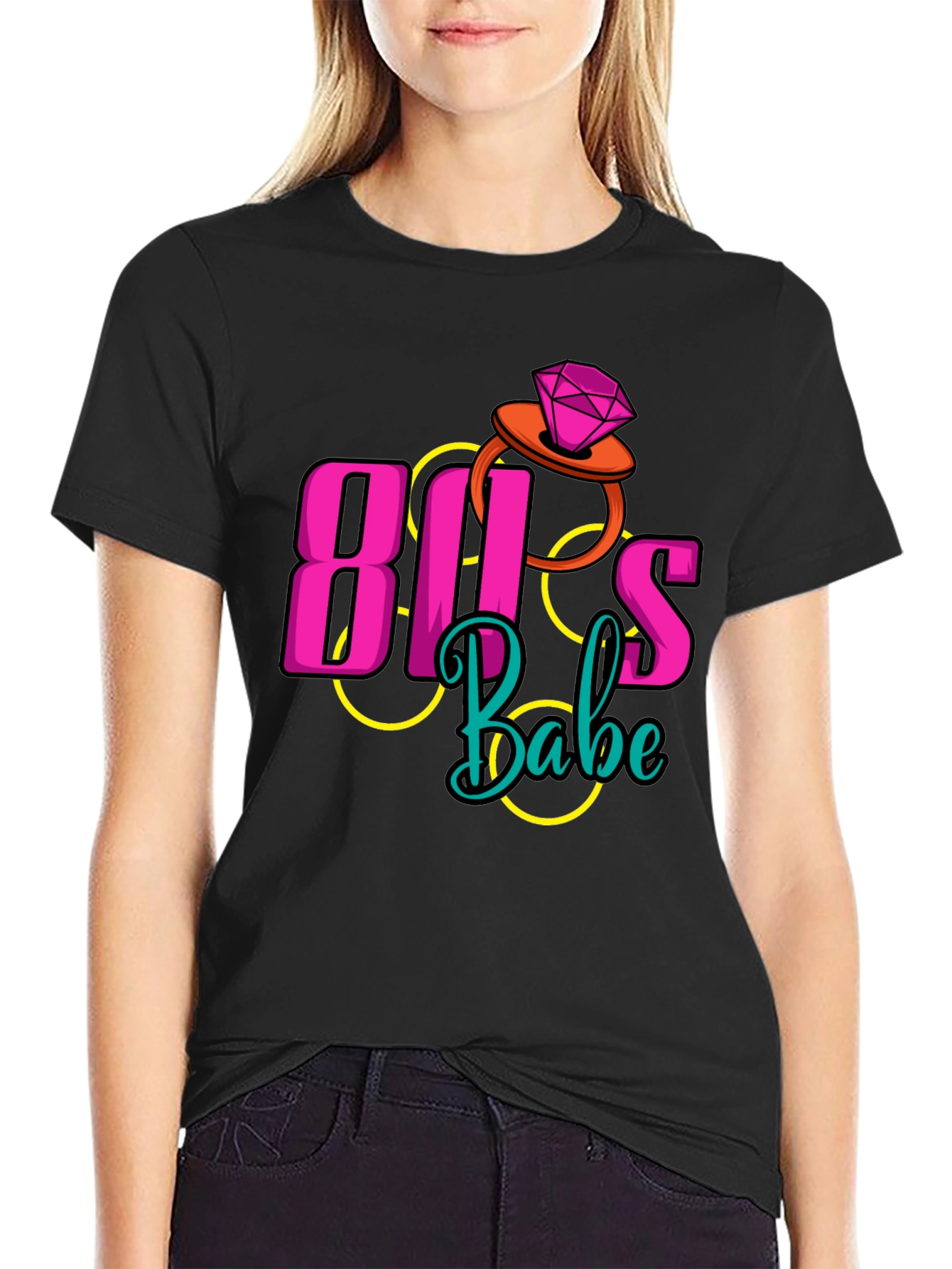 80s Babe Retro Style Graphic Tee