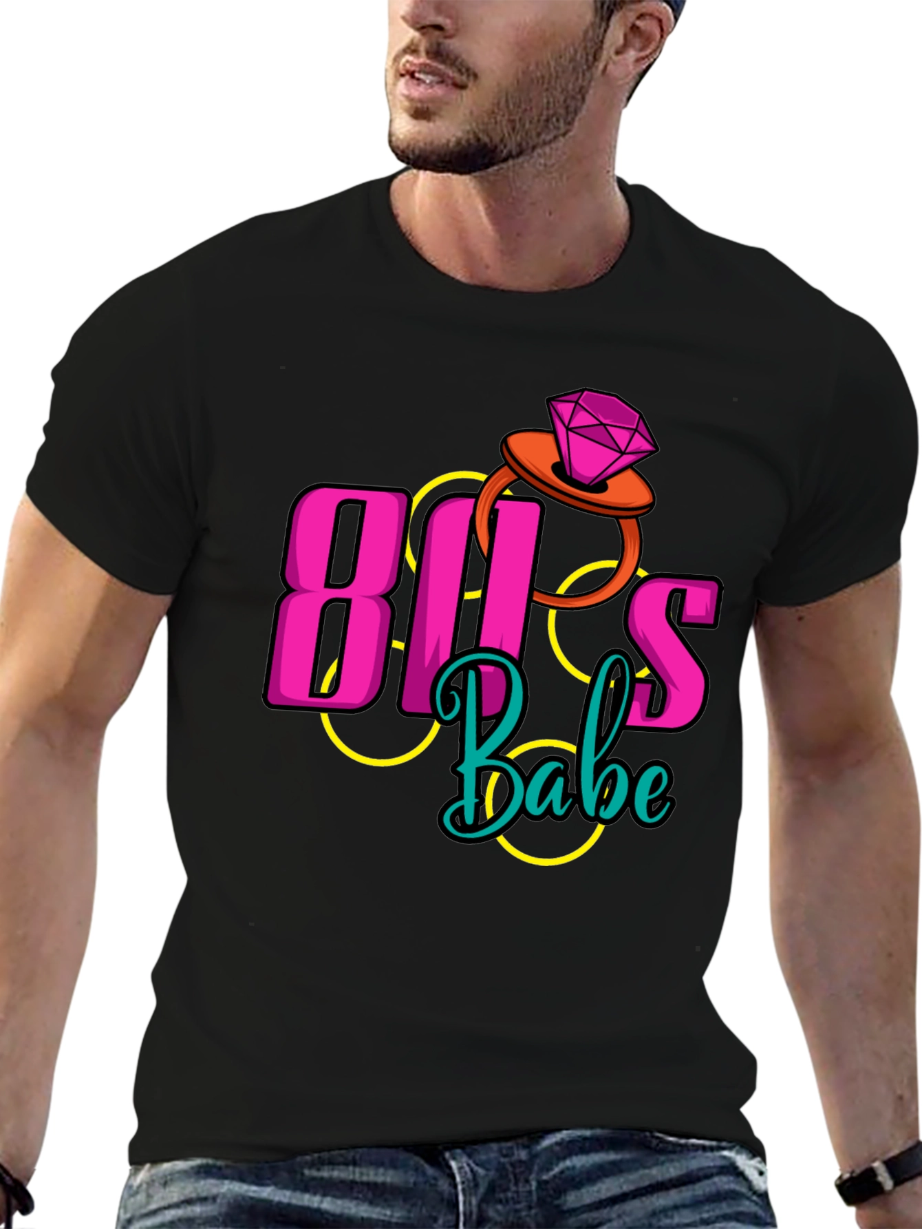 80s Babe Retro Style Graphic Tee
