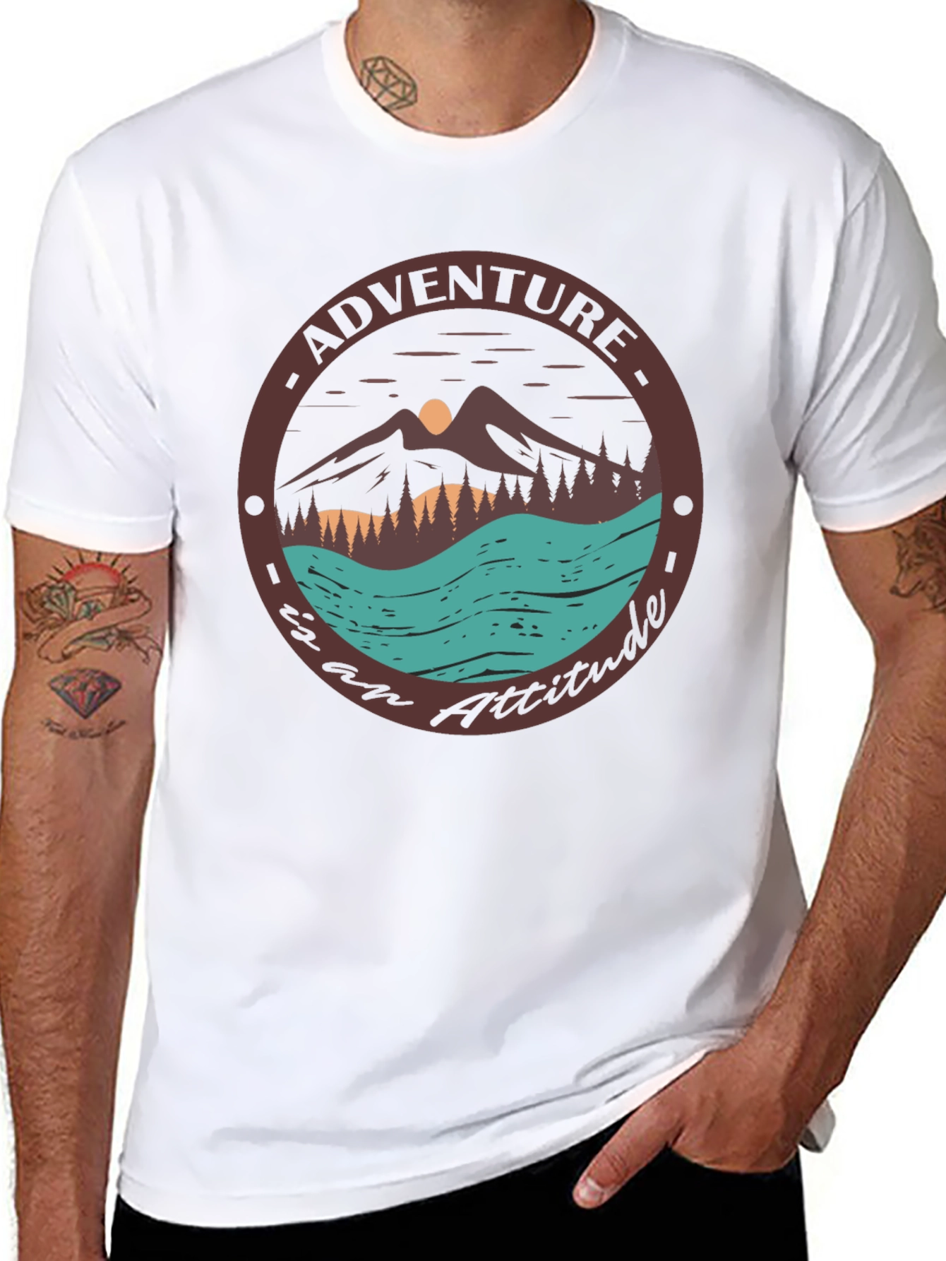 Adventure Attitude Graphic Tee - Soft Cotton Shirt
