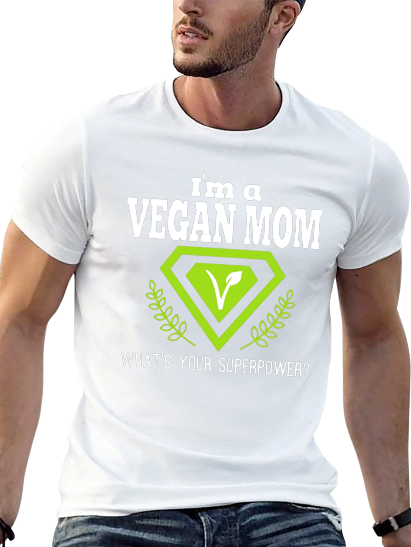 Vegan Mom T-Shirt - Superpower Design