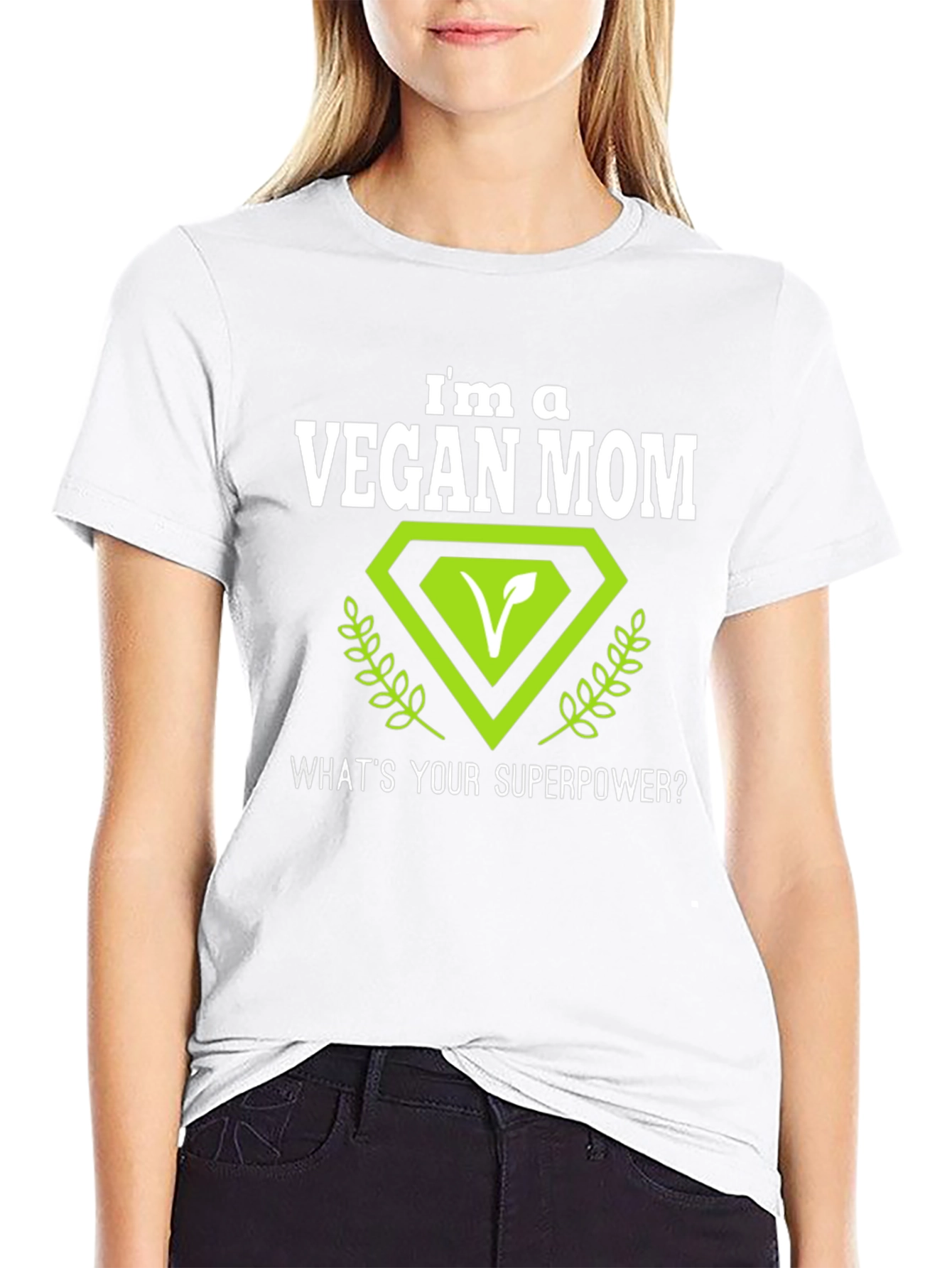 Vegan Mom T-Shirt - Superpower Design