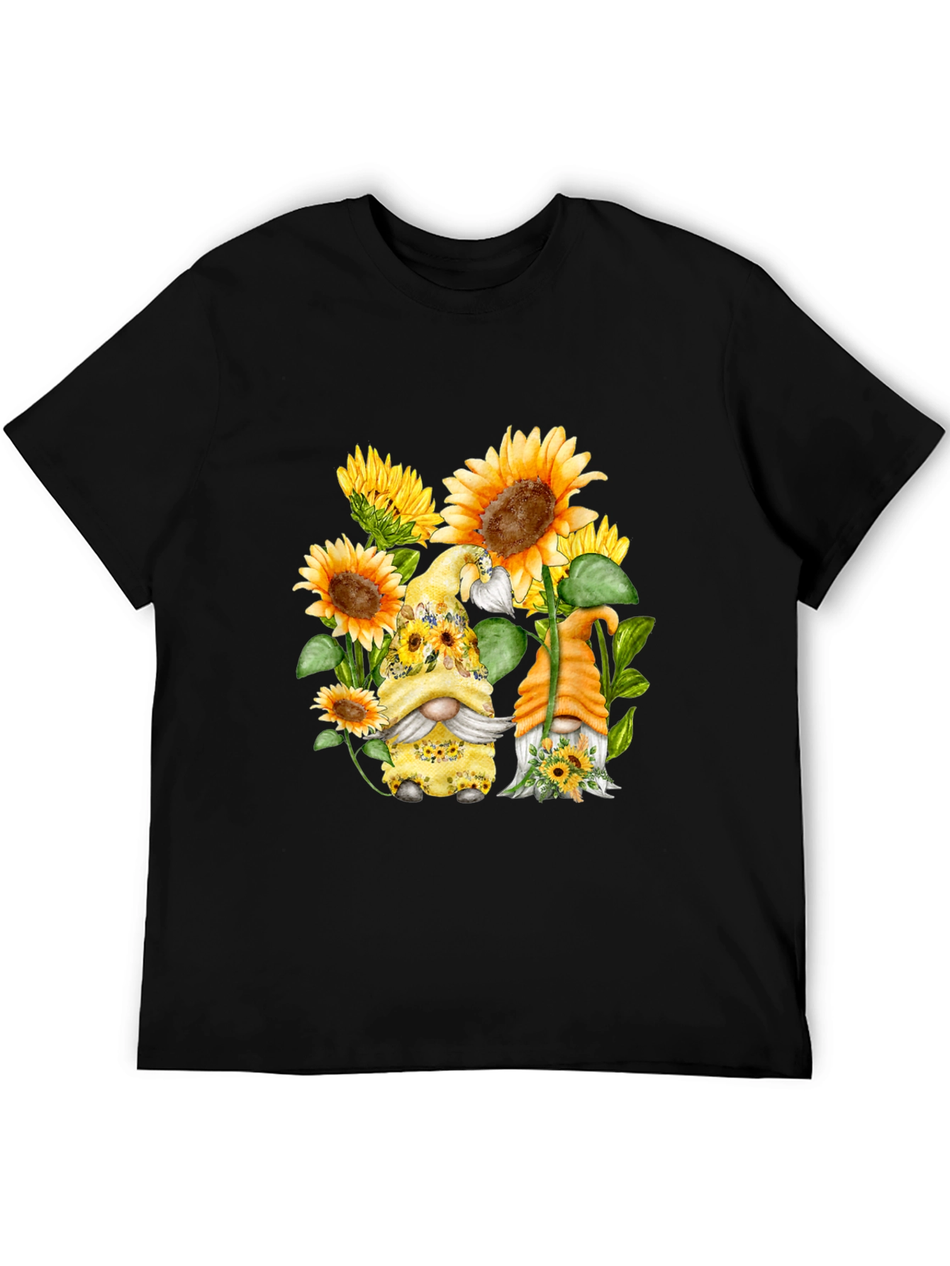 Sunflower Gnomes T-Shirt - Cute Graphic Tee