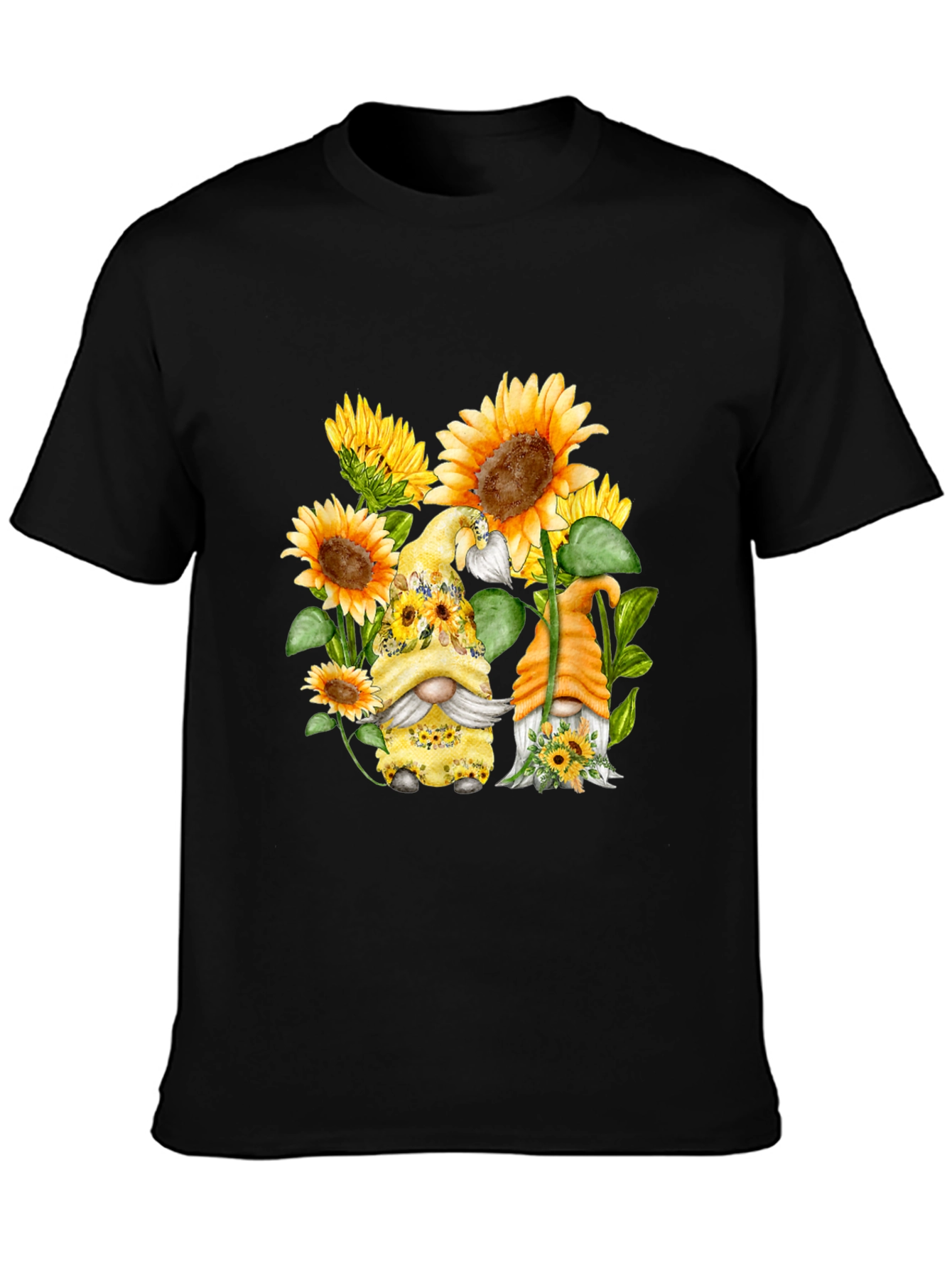 Sunflower Gnomes T-Shirt - Cute Graphic Tee