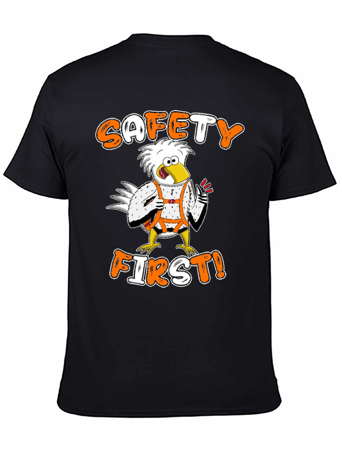 Safety First T-Shirt - Bird in Harness