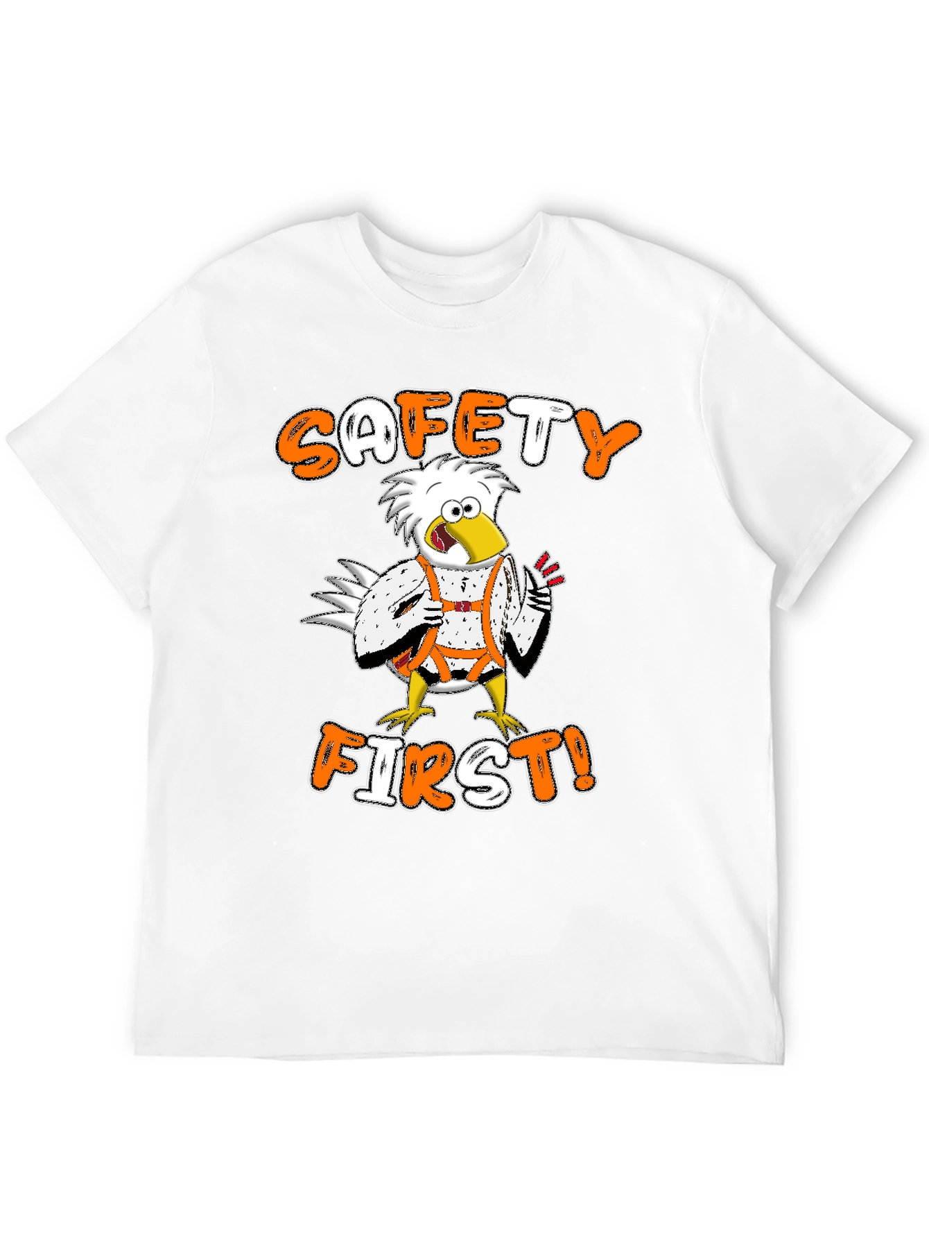 Safety First T-Shirt - Bird in Harness