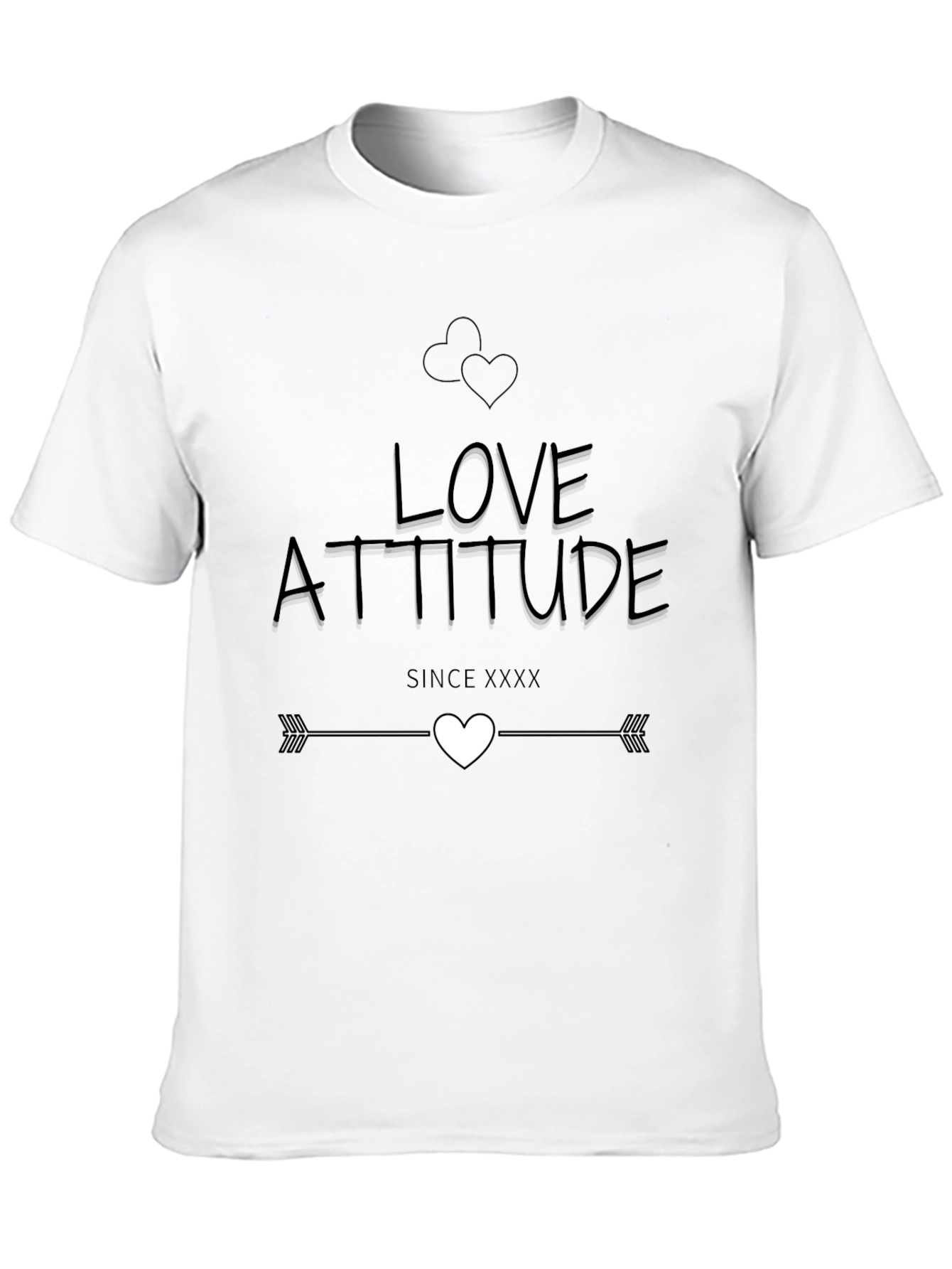 Love Attitude Graphic Tee - Mens Casual Shirt