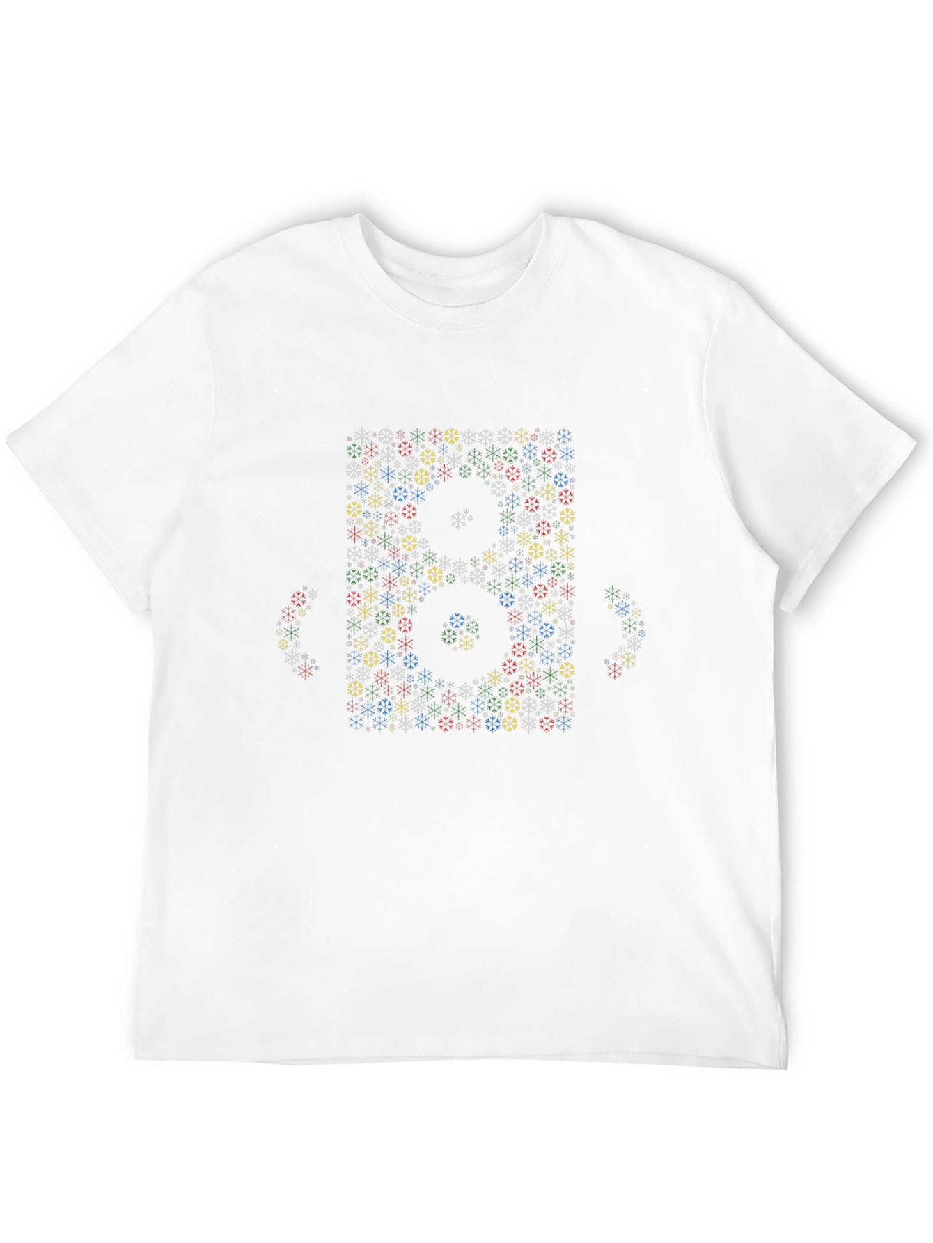 Geometric Floral Number T-Shirt