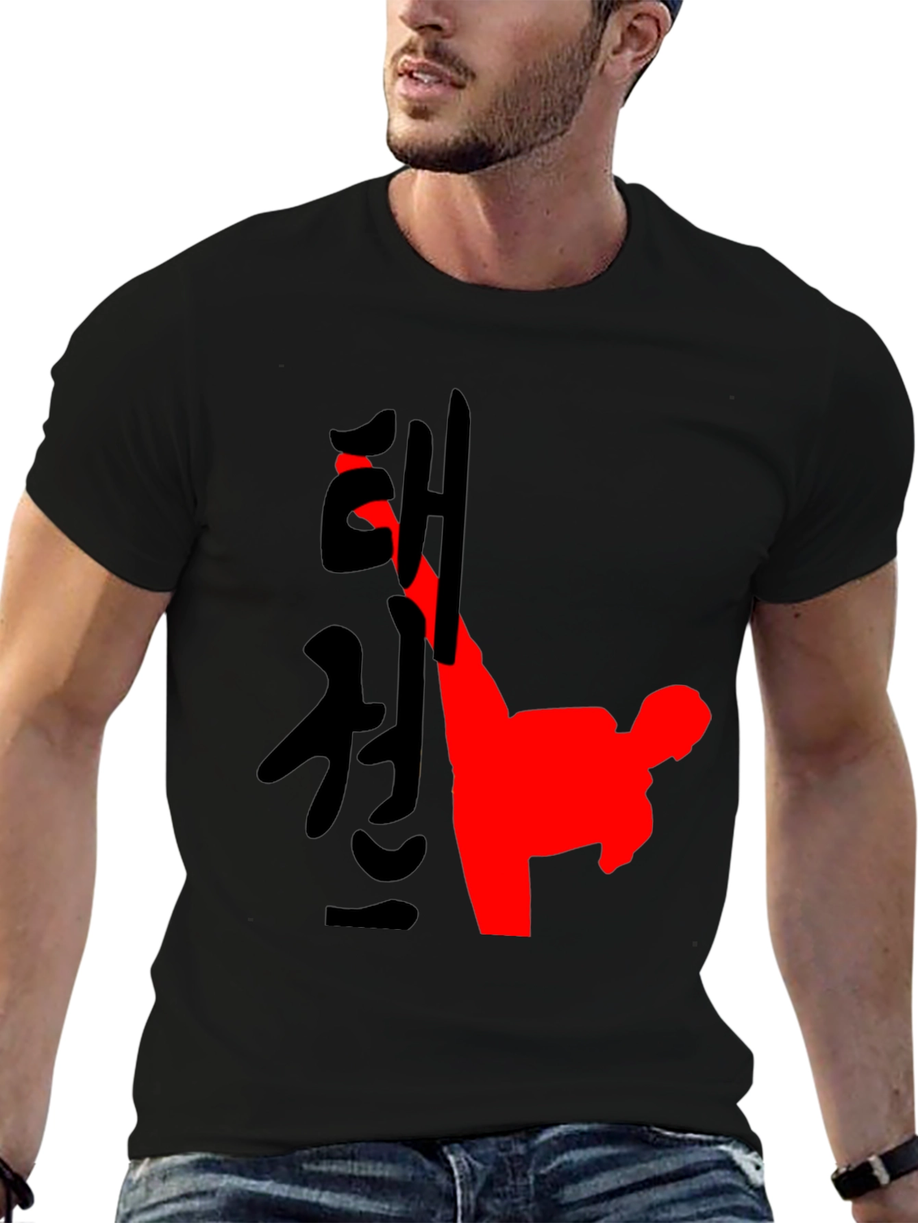 Taekwondo Kick Graphic T-Shirt - Martial Arts