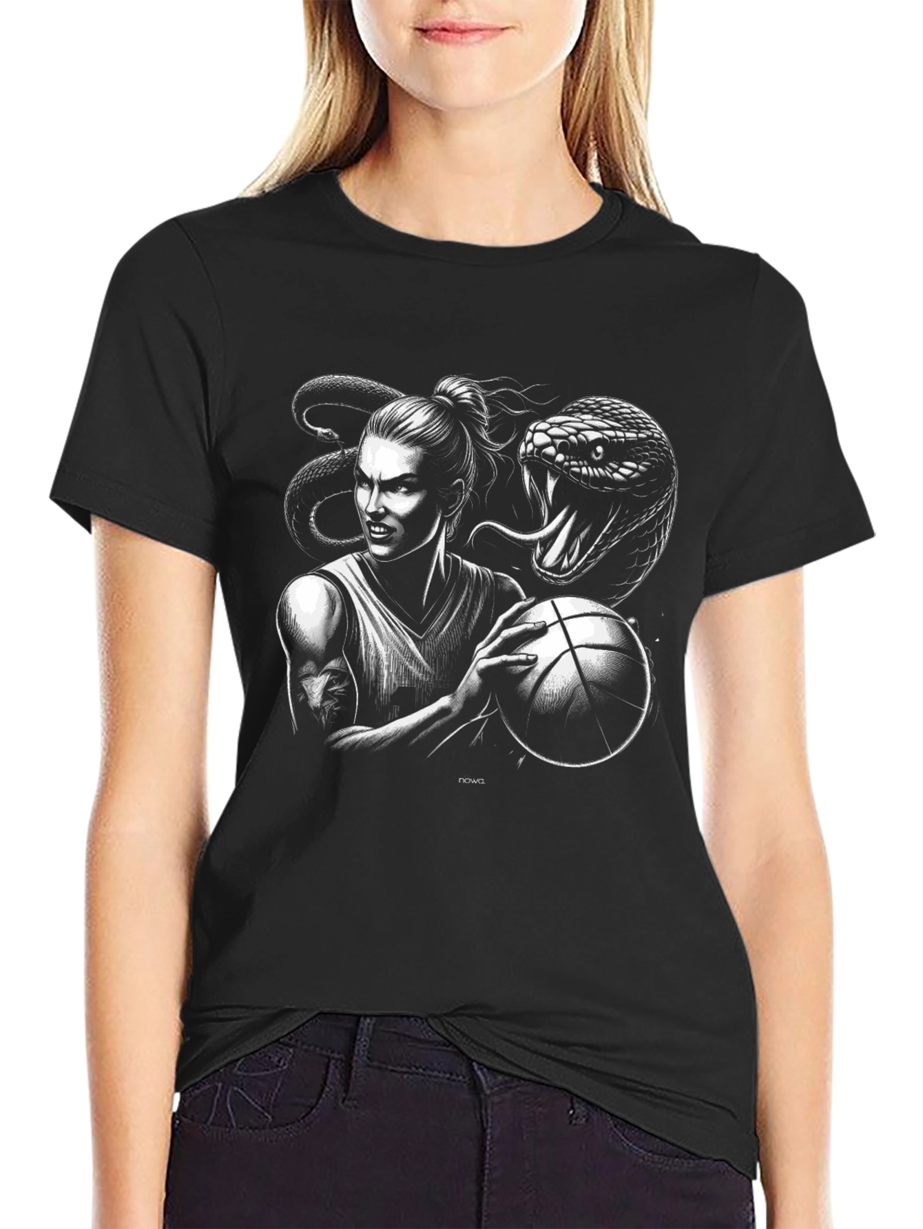 Kobe Bryant & Snake Graphic T-Shirt