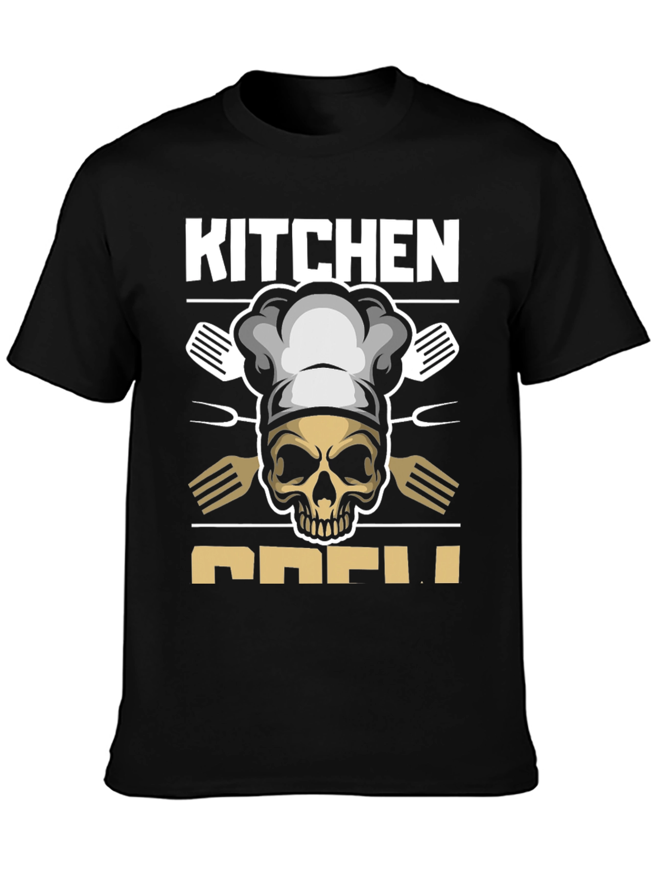 Kitchen Crew Skull Graphic Tee - Chef Life!