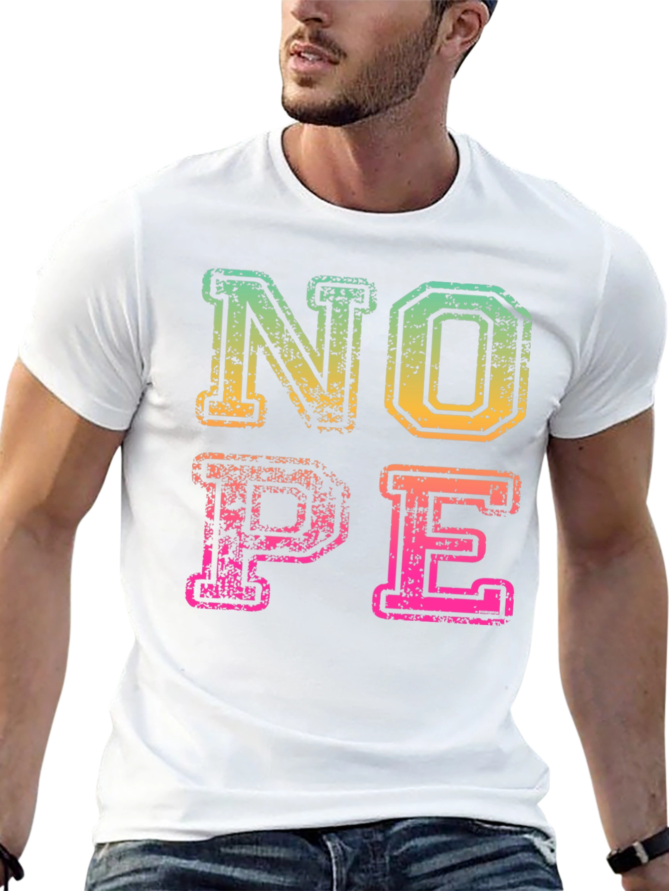 Retro NOPE Graphic Tee - Funny Sarcastic T-Shirt