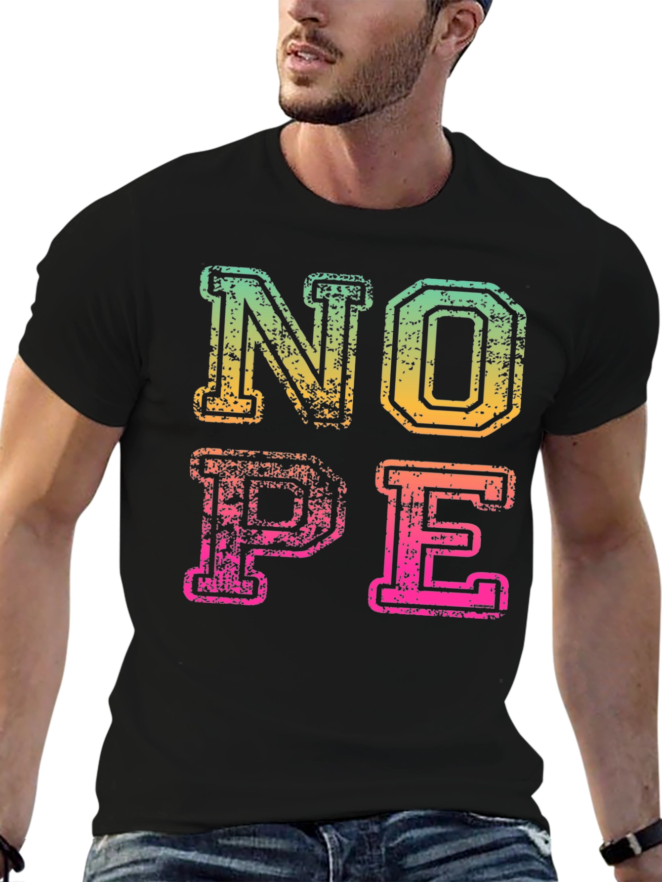Retro NOPE Graphic Tee - Funny Sarcastic T-Shirt