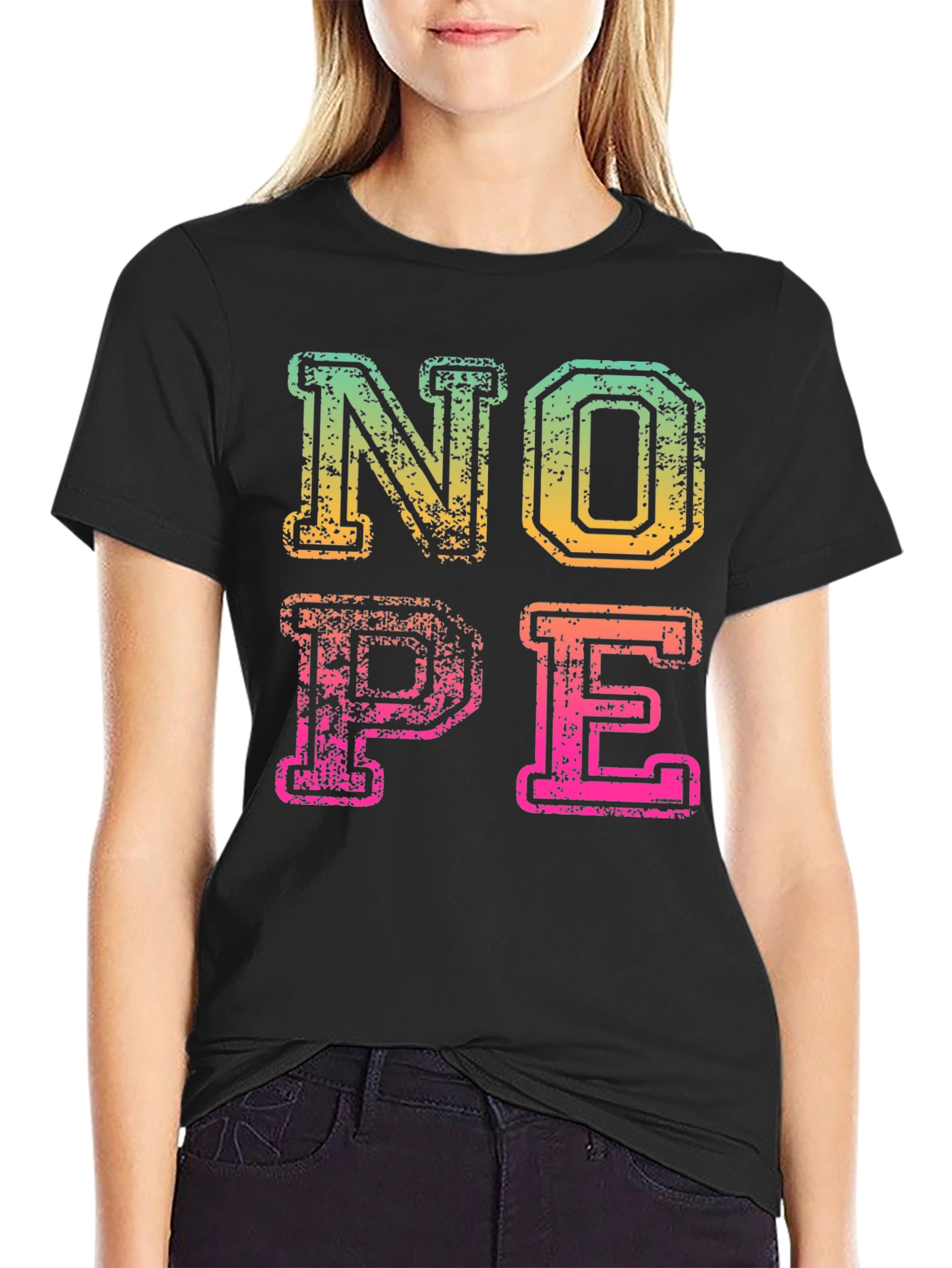 Retro NOPE Graphic Tee - Funny Sarcastic T-Shirt