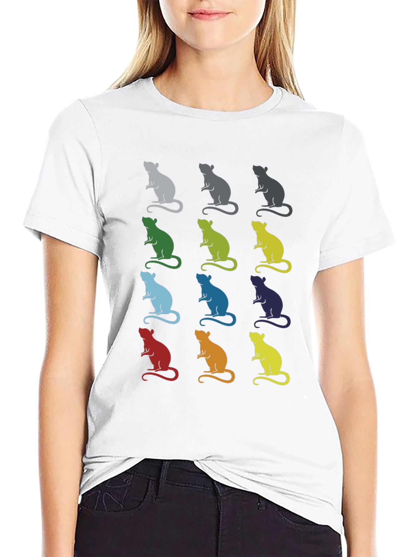 Retro Rat Pop Art Graphic Tee