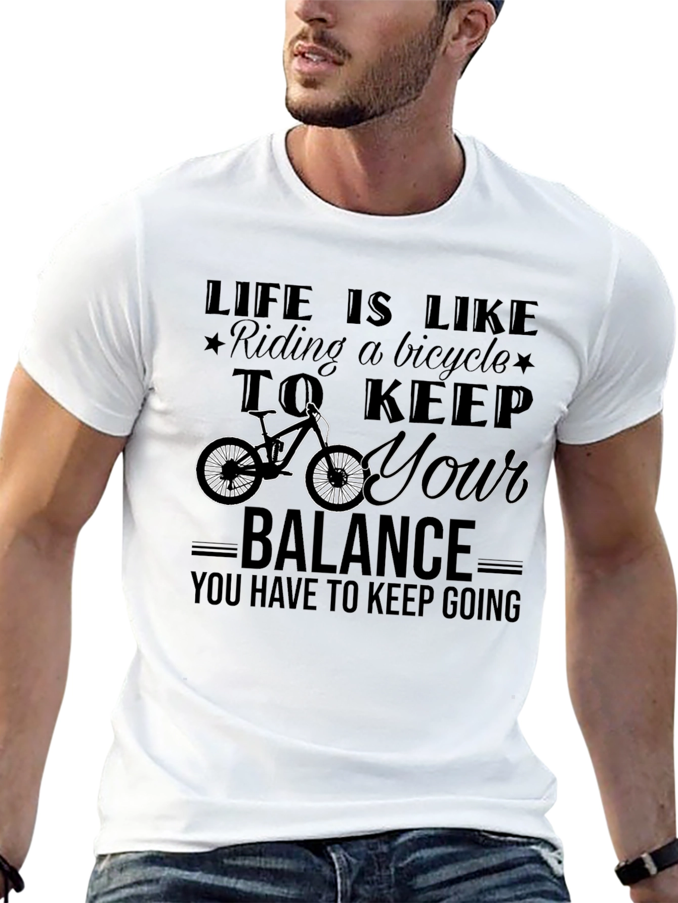 Life is Like Riding a Bicycle Graphic Tee