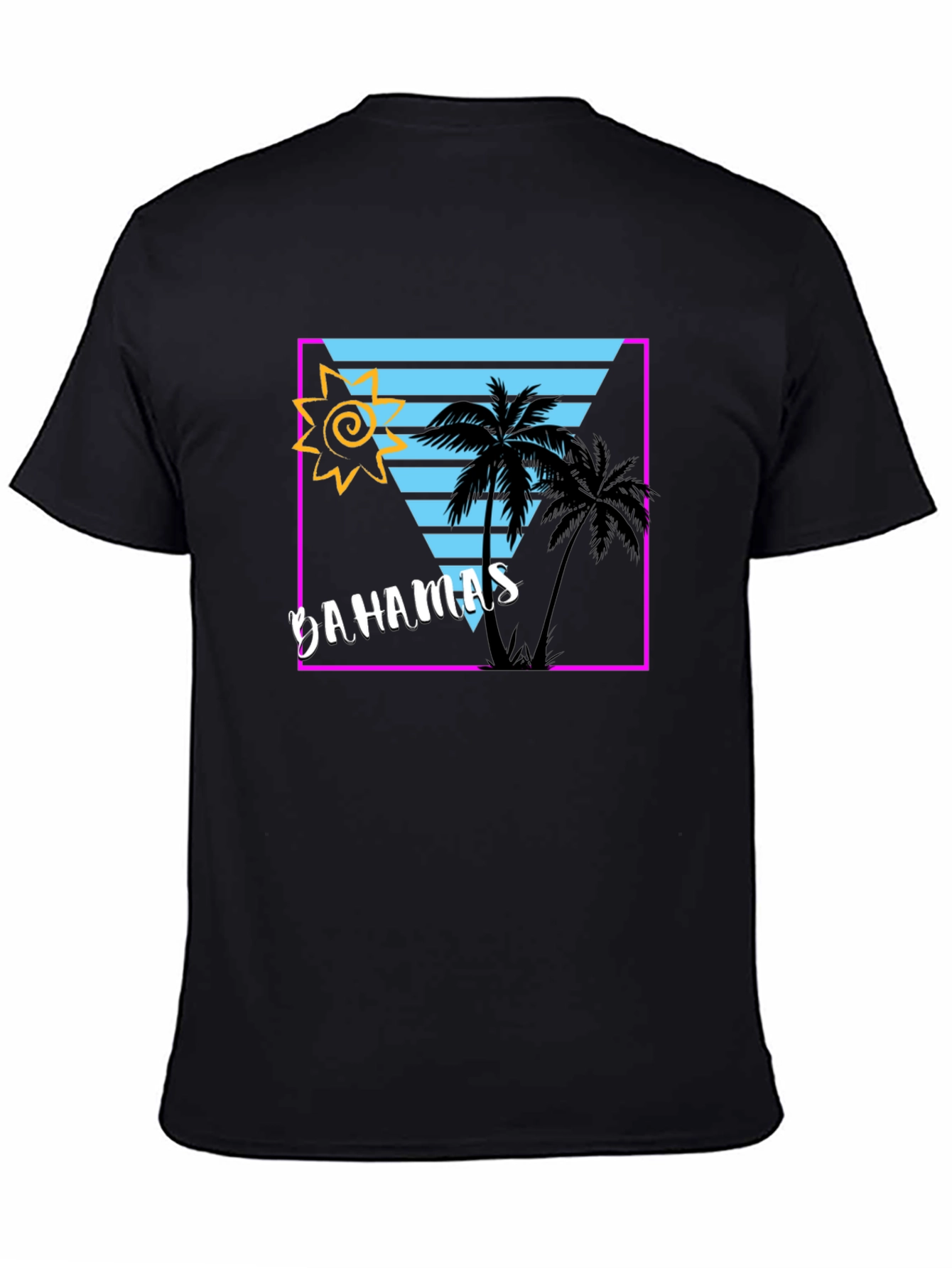 Bahamas Tropical Retro Graphic T-Shirt