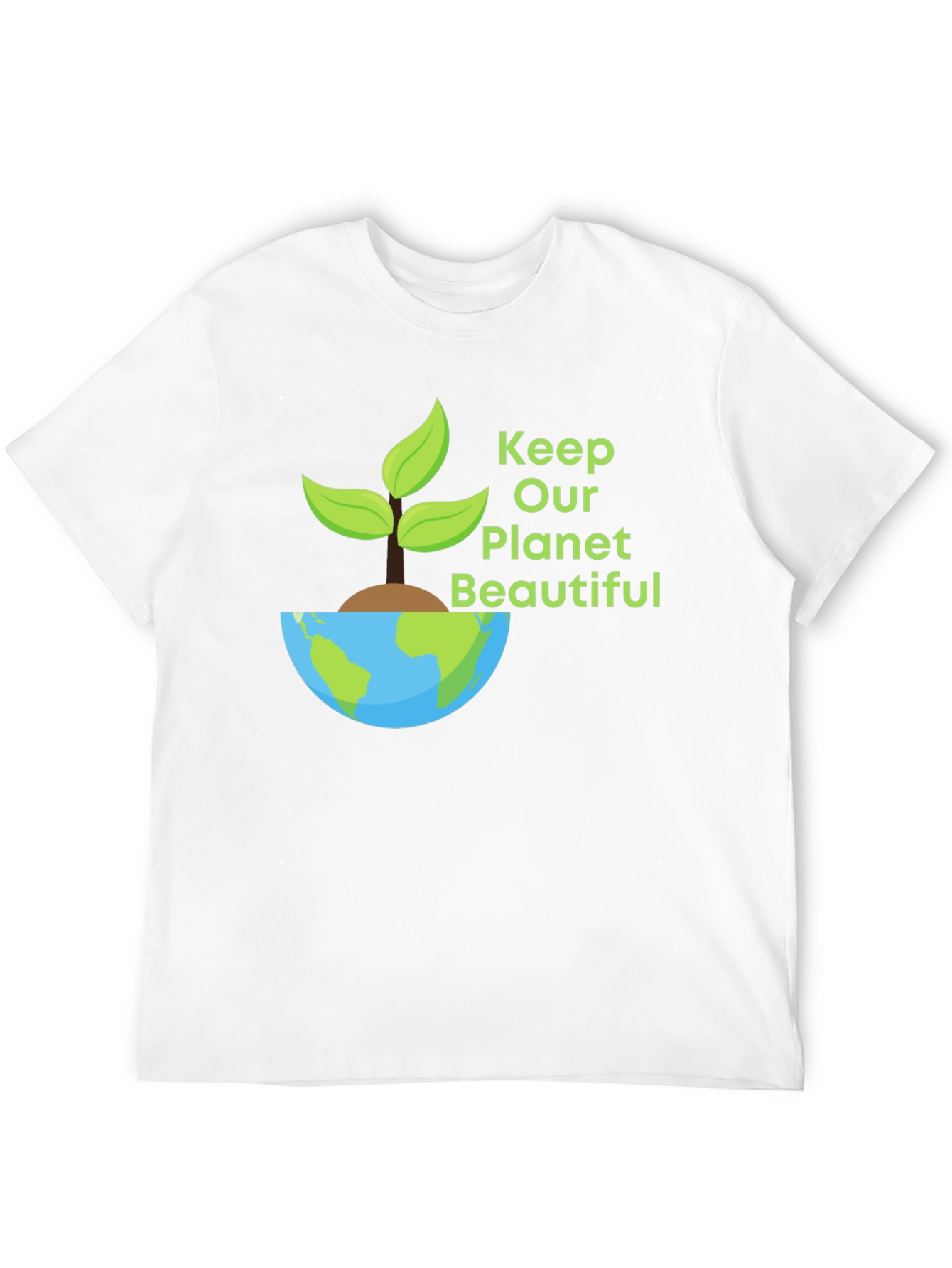 Eco-Friendly Planet Graphic T-Shirt