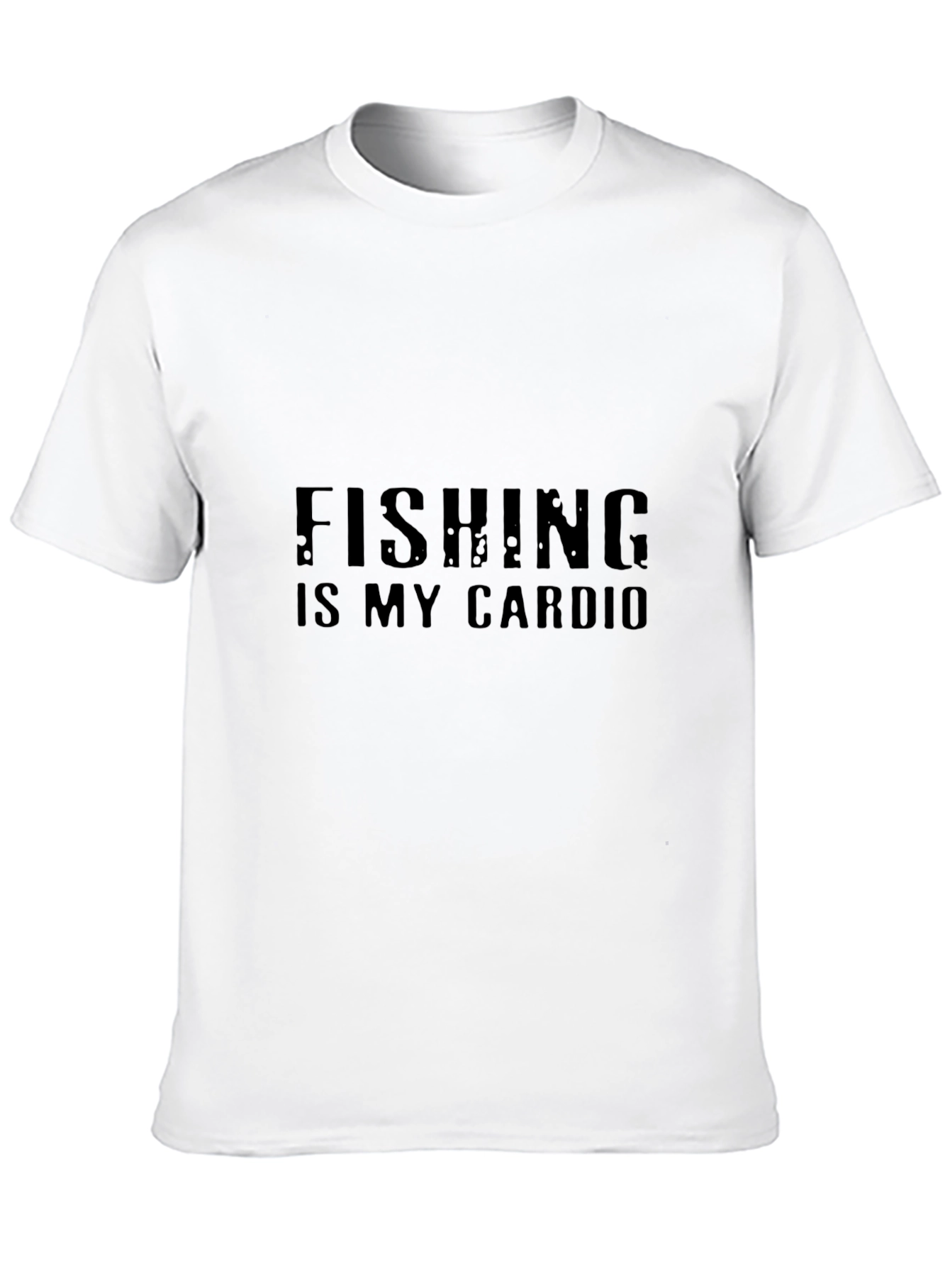 Fishing is My Cardio Black T-Shirt