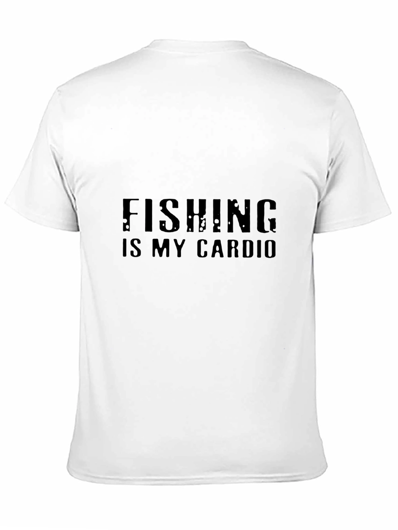 Fishing is My Cardio Black T-Shirt