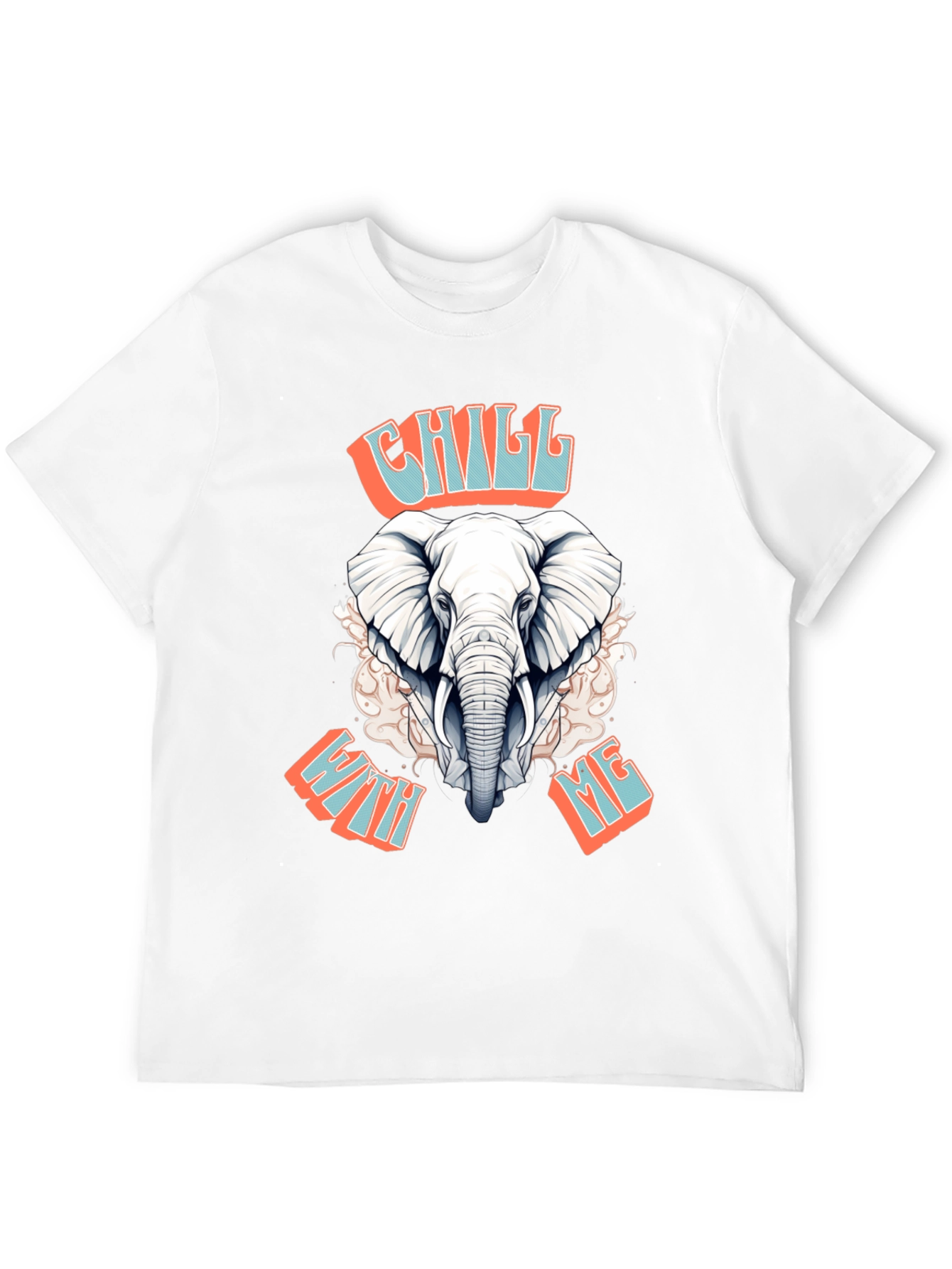 Chill With Me Elephant Graphic Tee