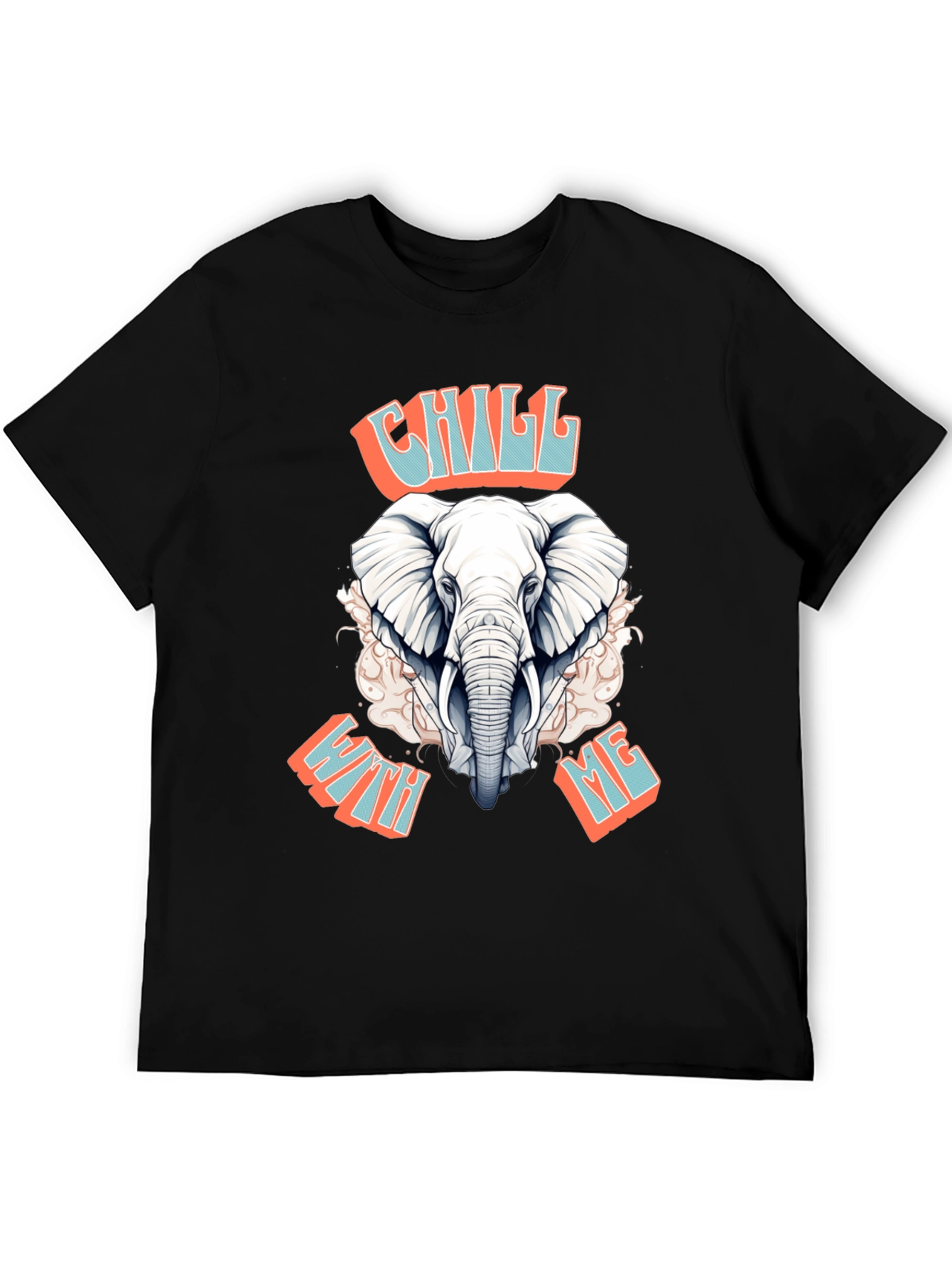 Chill With Me Elephant Graphic Tee