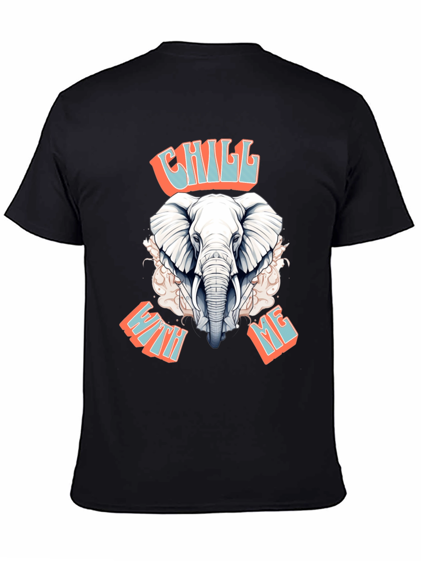 Chill With Me Elephant Graphic Tee