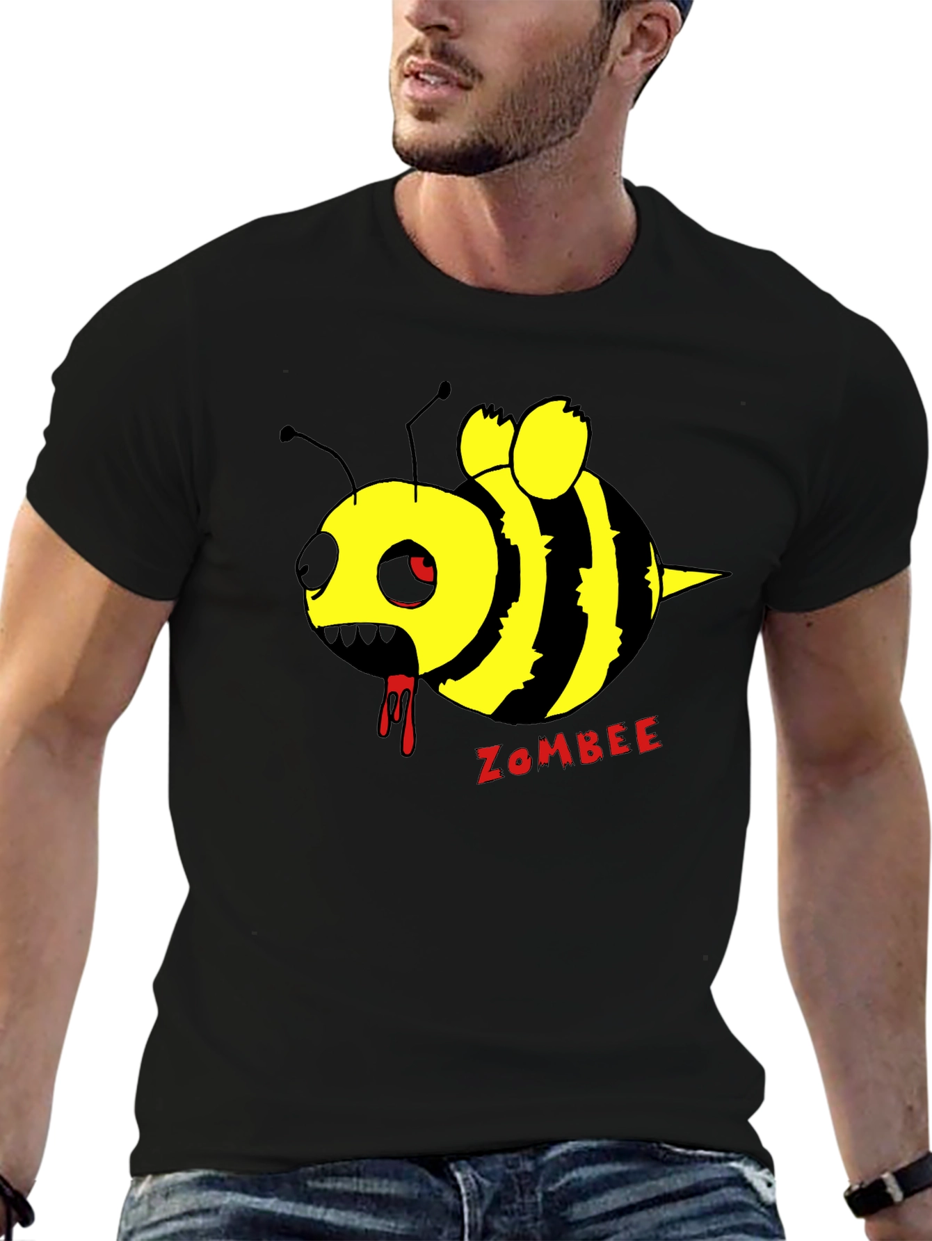 Zombee Graphic T-Shirt - Black Cotton Tee
