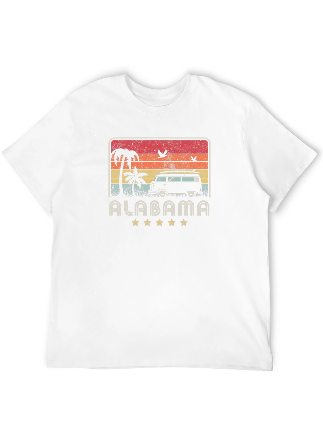 Alabama Retro Beach Van Graphic Tee