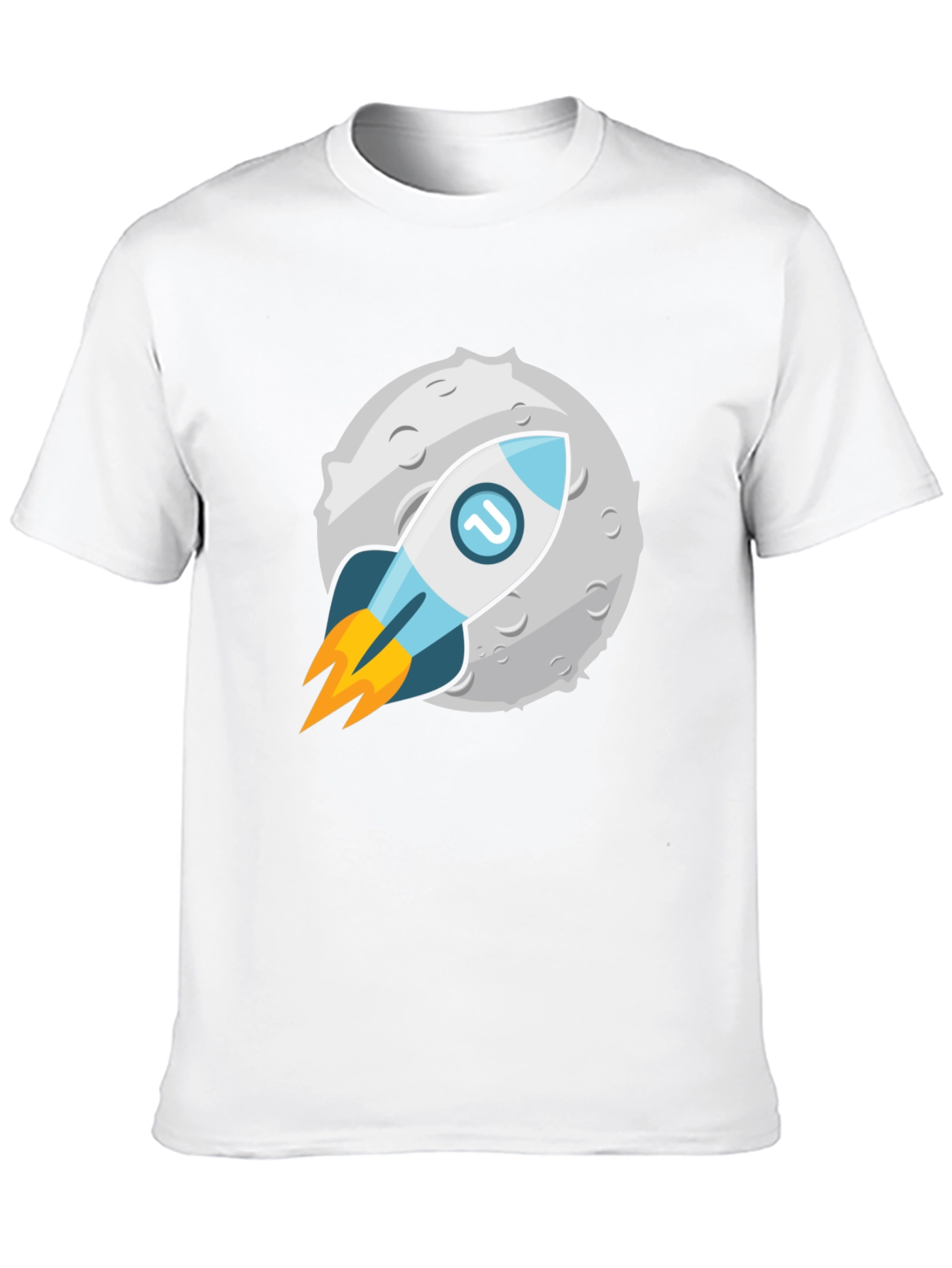 Rocket to the Moon Graphic Tee - Black