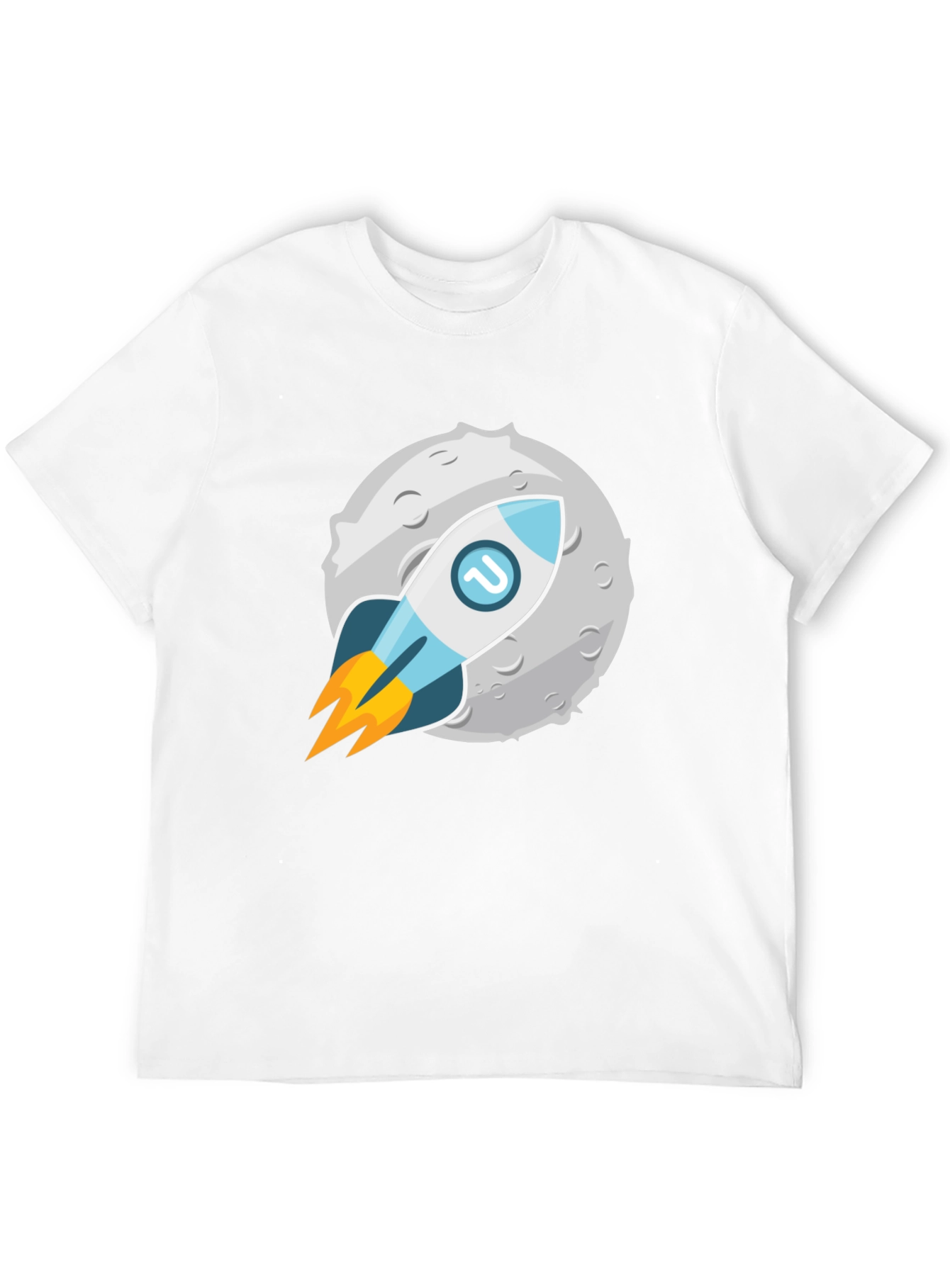 Rocket to the Moon Graphic Tee - Black