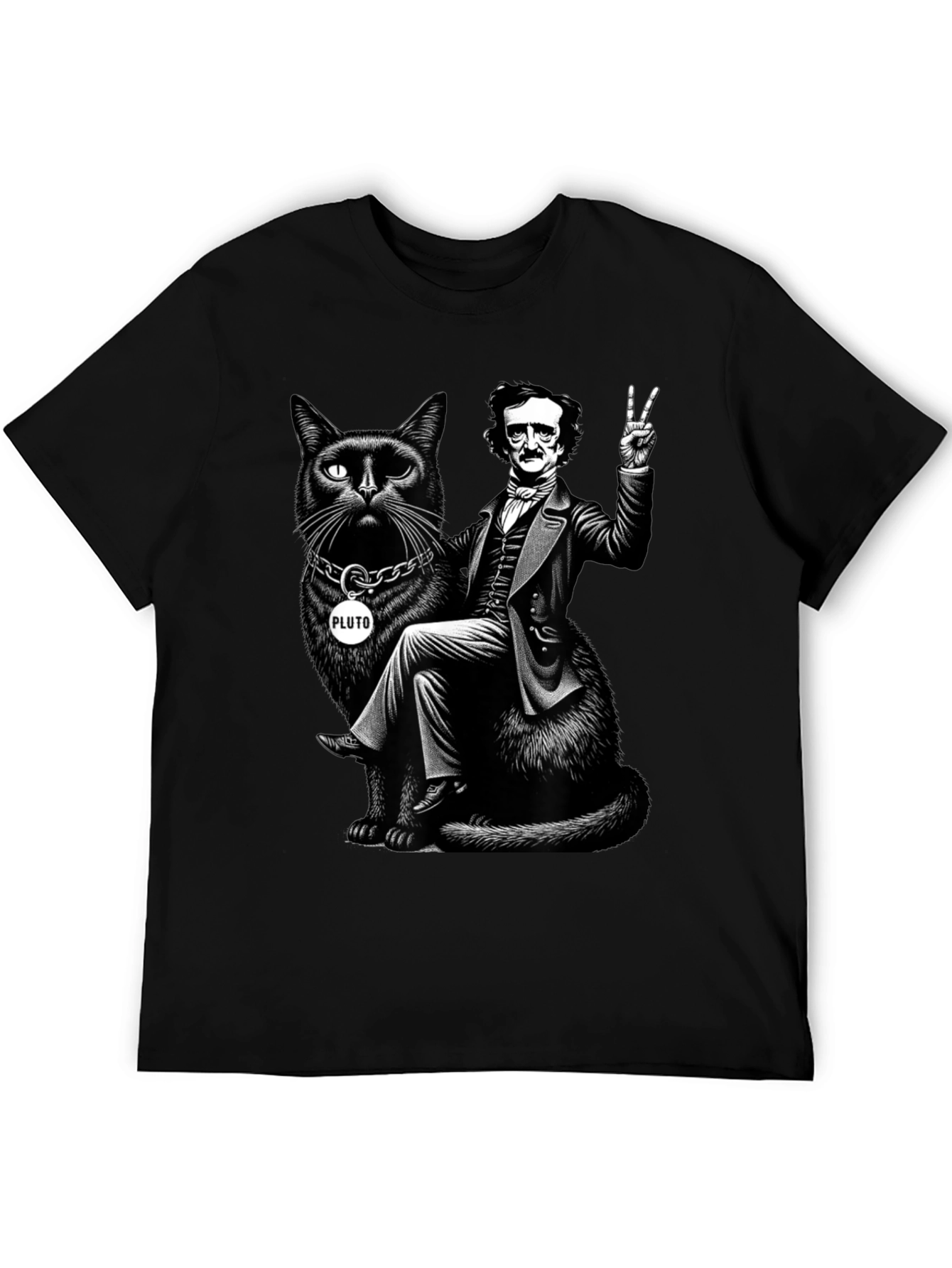 Edgar Allan Poe Cat T-Shirt