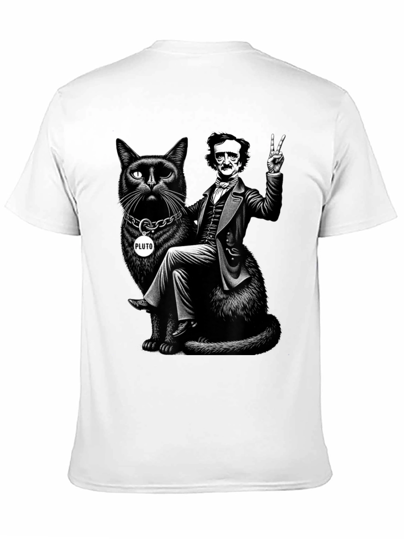 Edgar Allan Poe Cat T-Shirt