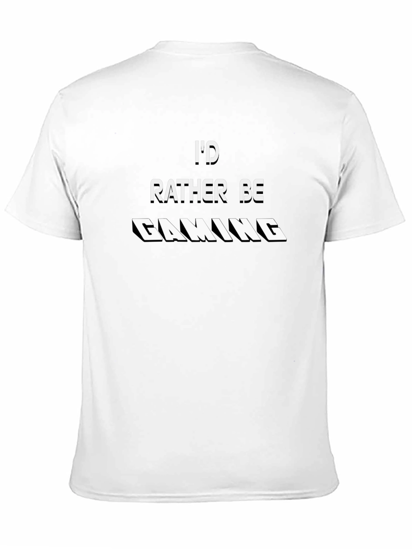 Id Rather Be Gaming Black T-Shirt