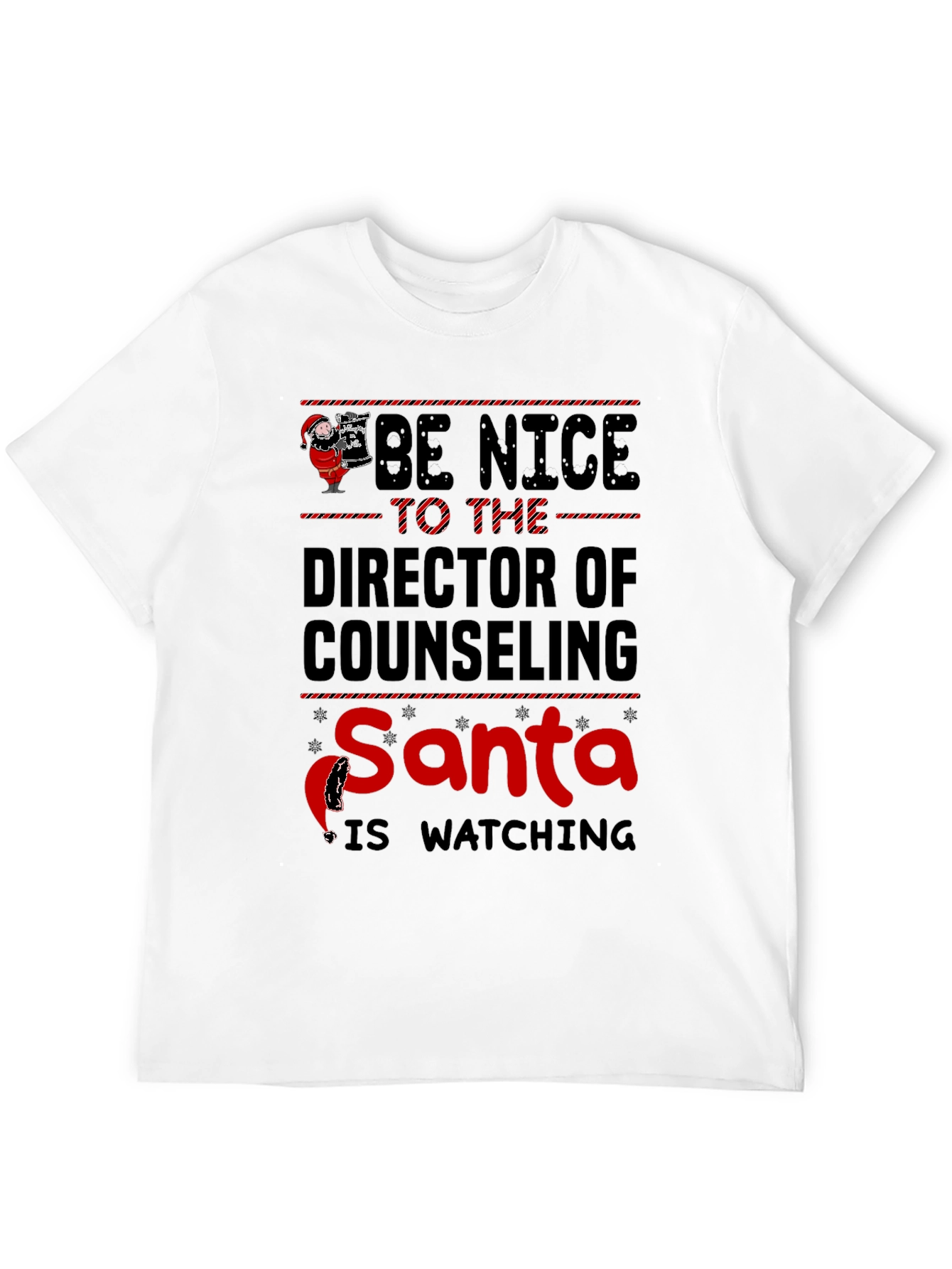 Be Nice to the Director Santa T-Shirt