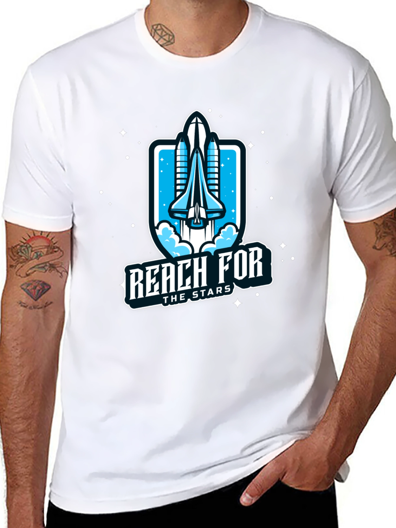 Reach for the Stars Space Shuttle T-Shirt