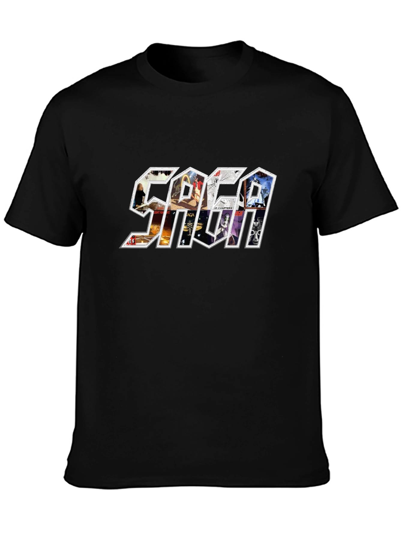 SAGA Band T-Shirt: Album Art Graphic Tee