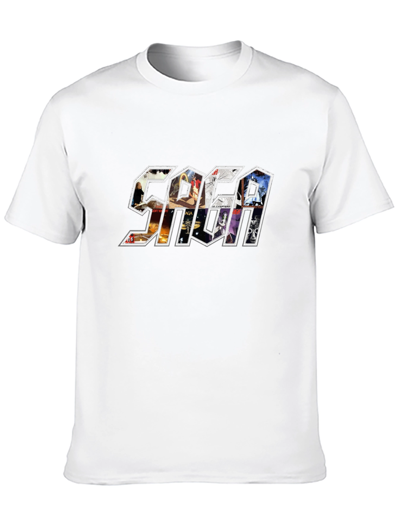 SAGA Band T-Shirt: Album Art Graphic Tee