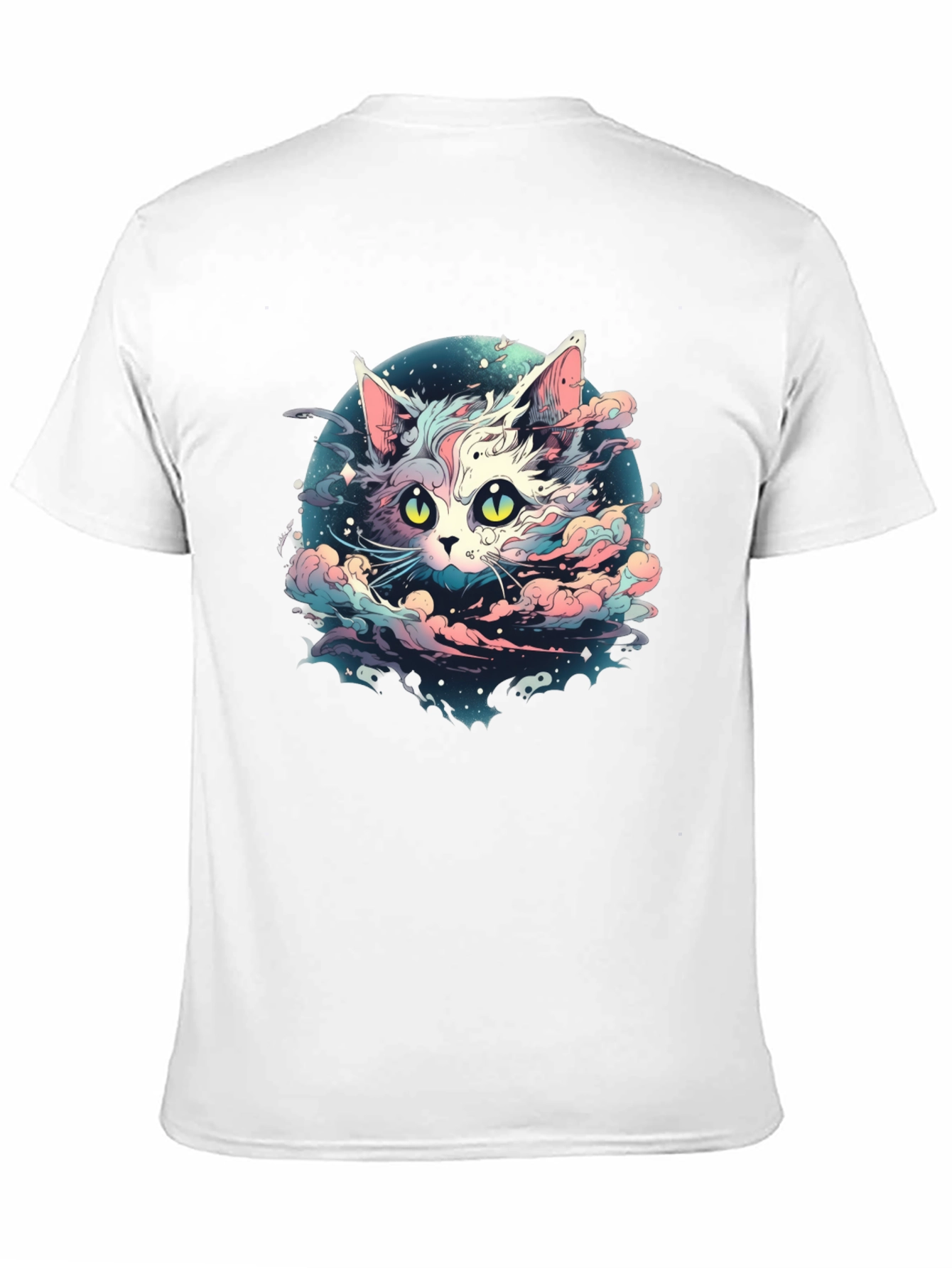 Celestial Cat T-Shirt - Cosmic Feline Design