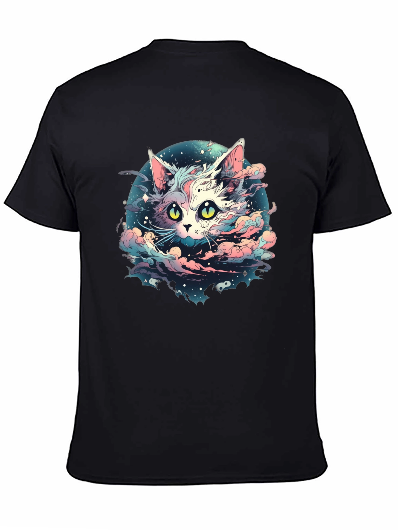 Celestial Cat T-Shirt - Cosmic Feline Design