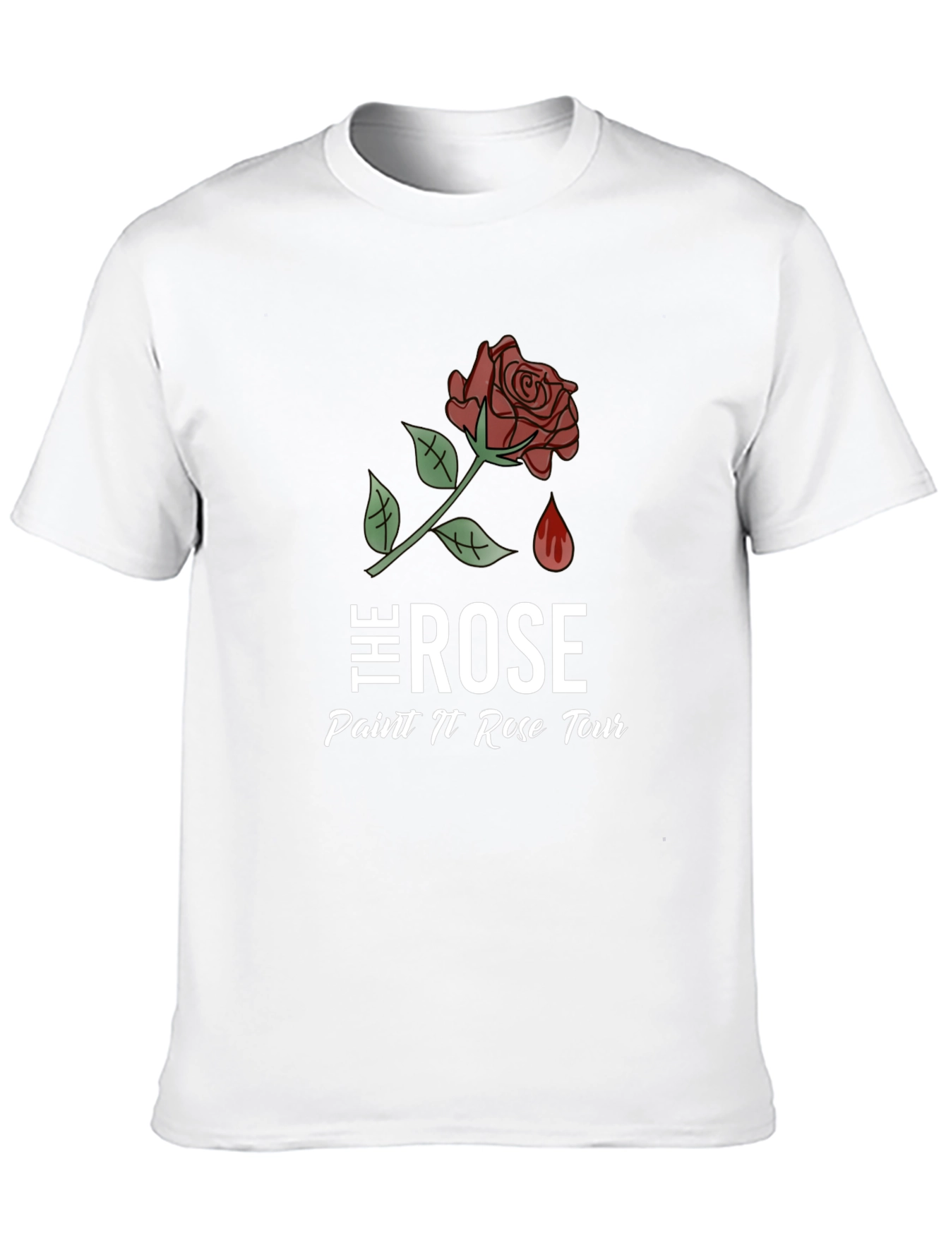 The Rose Paint N Rose Tour Black T-Shirt