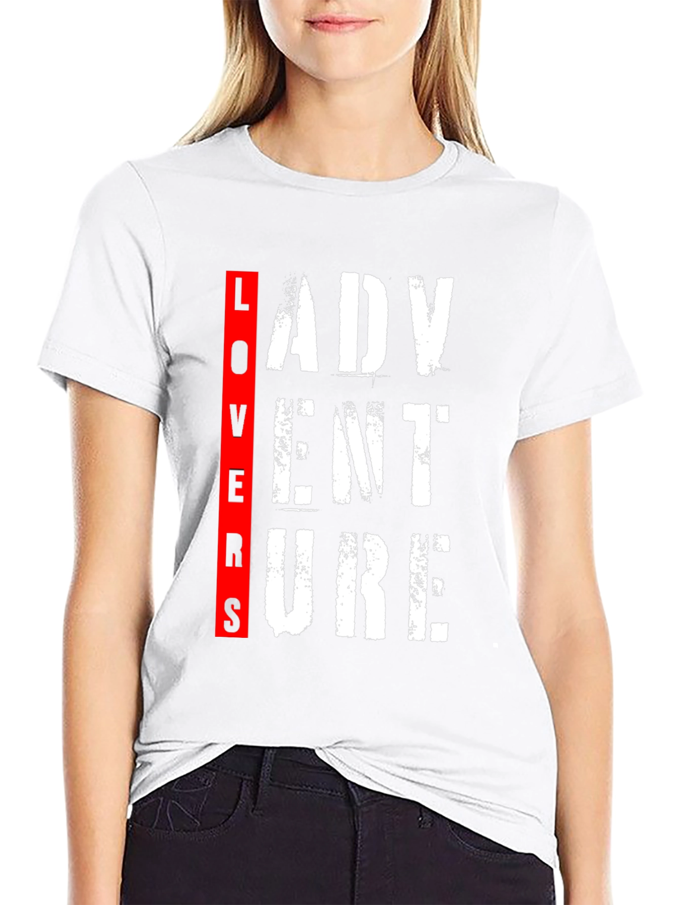 Adventure Lovers T-Shirt - Black Graphic Tee